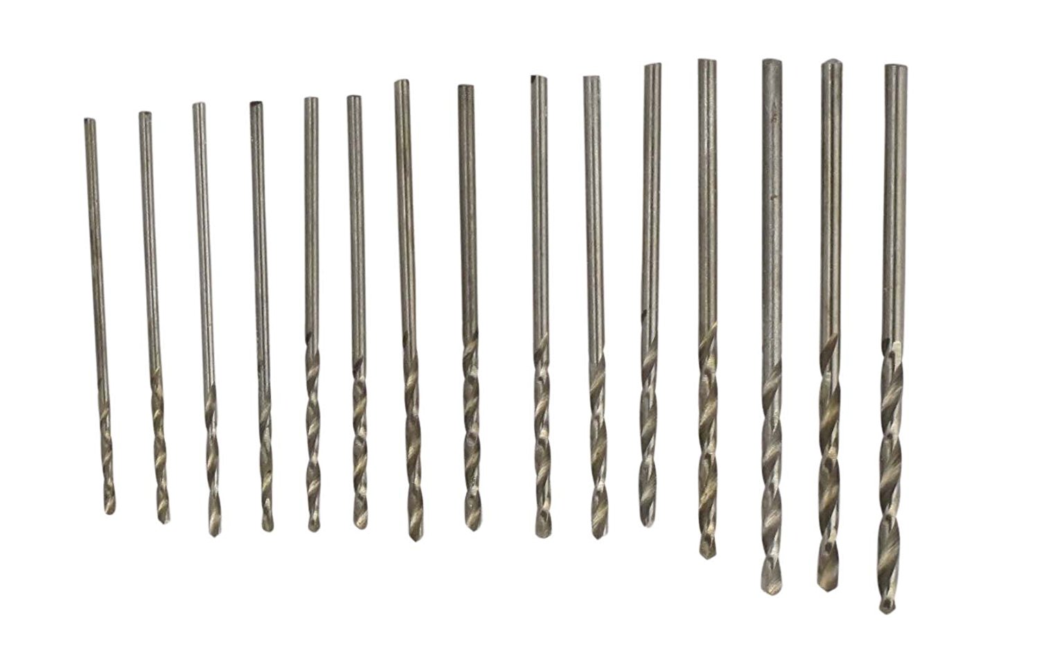 PARUU® 15 Piece HSS Drill Bit Set 1.05mm to 2.0mm PR-503