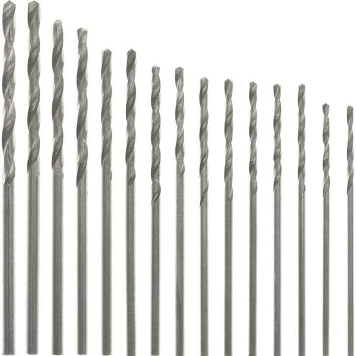 PARUU® 15 Piece HSS Drill Bit Set 1.05mm to 2.0mm PR-503