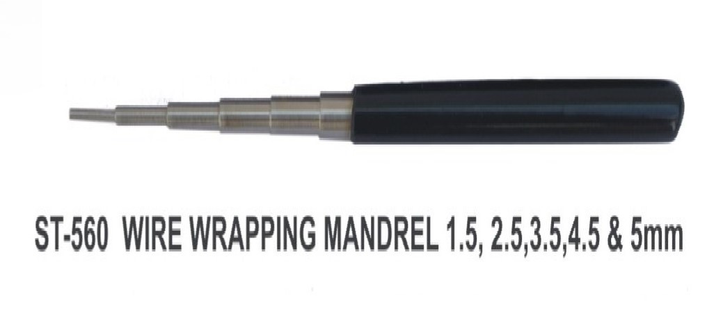 PARUU® wire wrapping mandrel 1.5 - 2.5 - 3.5 - 4.5 - 5mm jeweler tool PR560