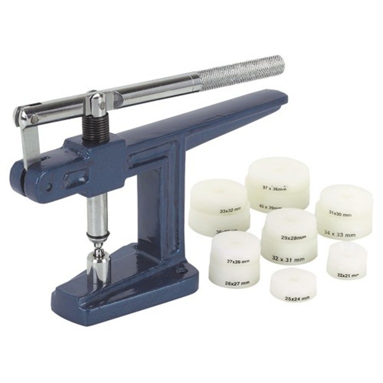 Watch Glass and Back Case Fitting Machine with 12 Nylon Dies PR606