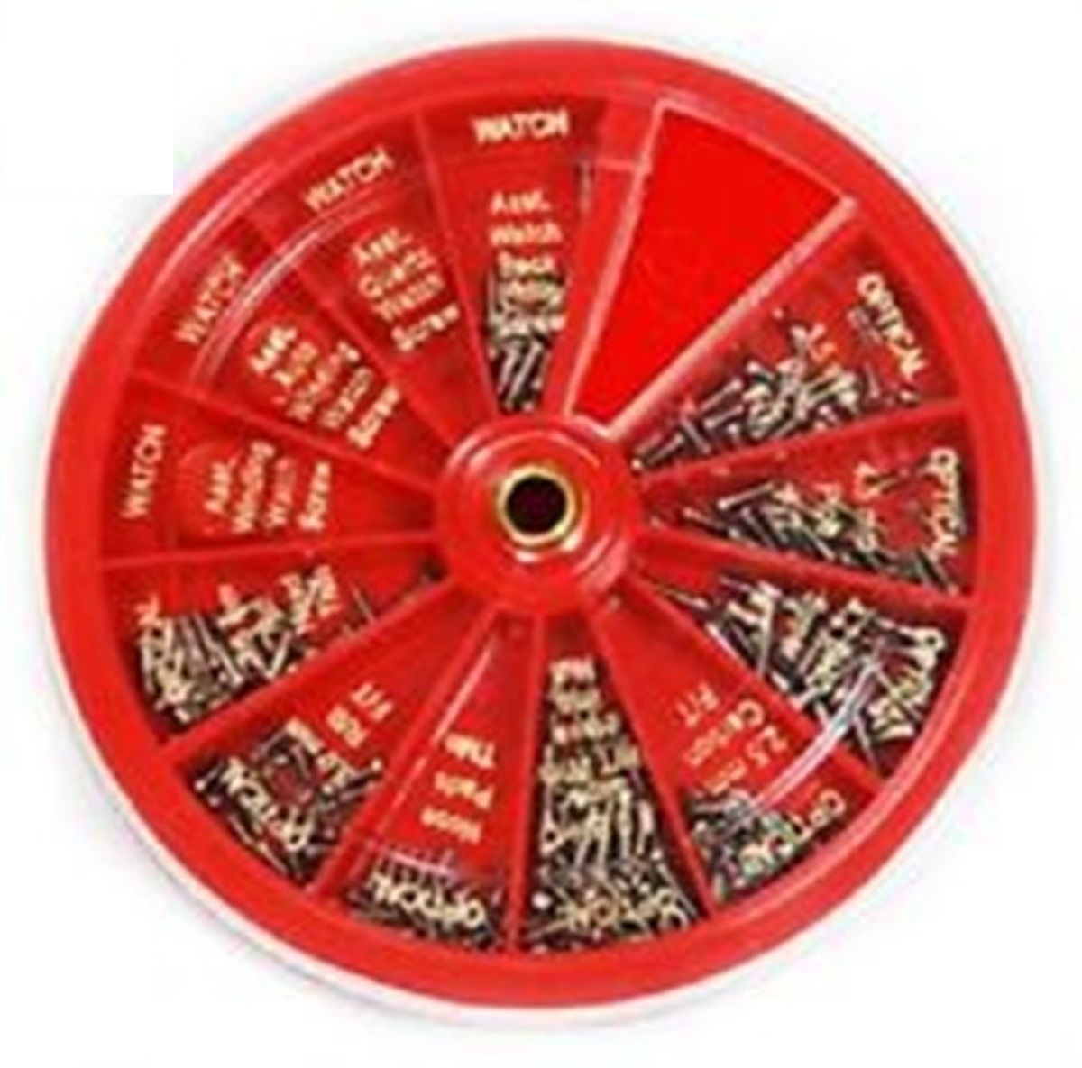 PARUU® Eyeglass & Watch Repair Screws 250 pcs in Revolving Organizer PR754