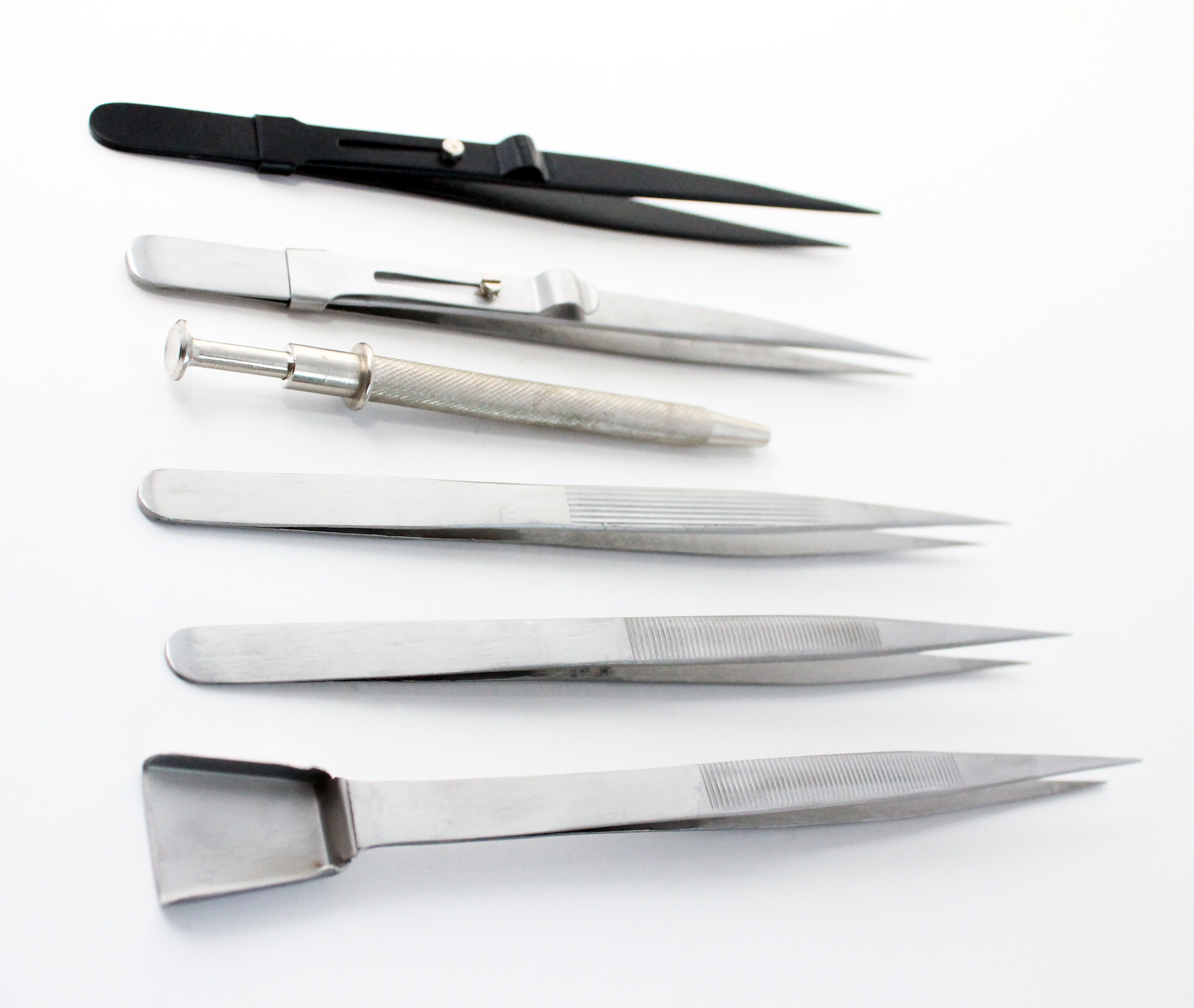 PARUU® 6 Piece Diamond Tweezers Set for Jewelers PR1003