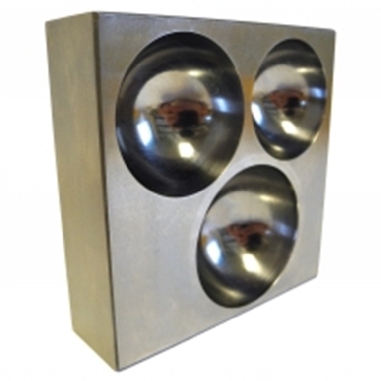 PARUU® King Size Doming Block 40mm 45mm 50mm Punch Set Made Of Steel Dapping Jewelers Tool PR1006