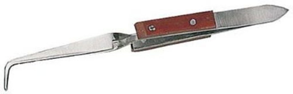 PARUU® Fiber grip Cross Lock Soldering Tweezer 90 degree head PR1008