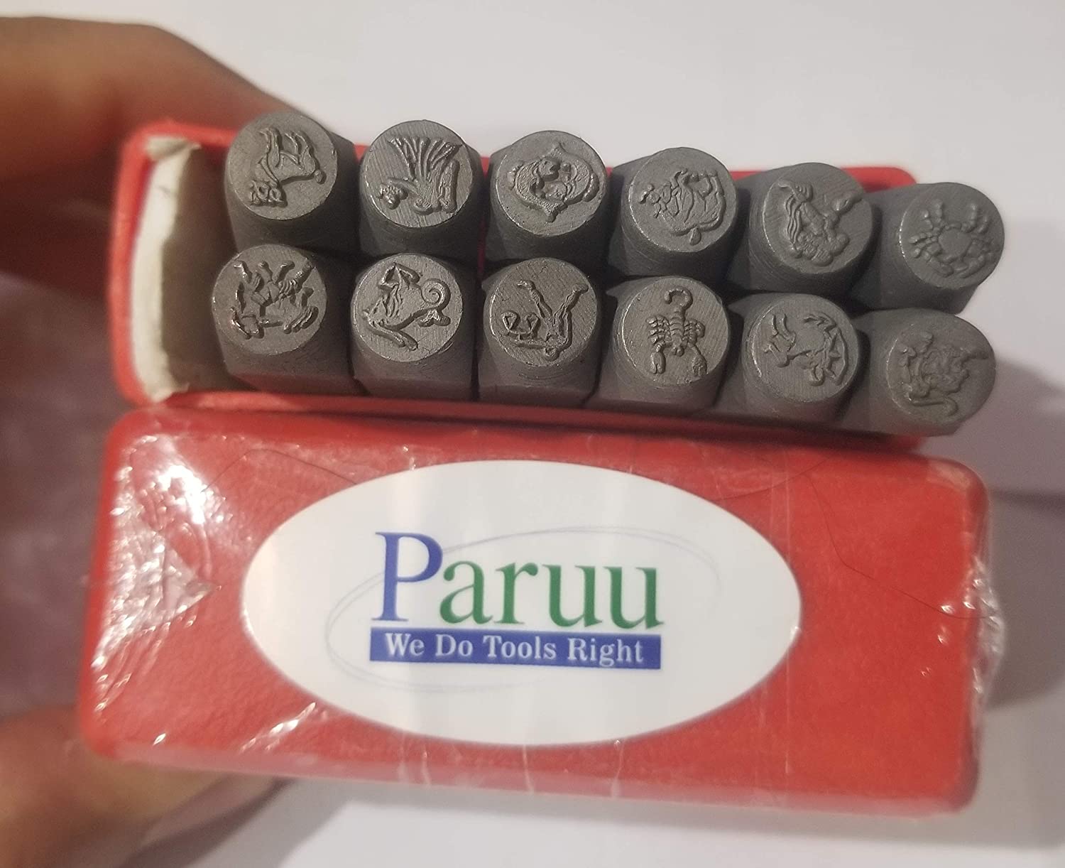 PARUU® Zodiac sign Punch Stamp 12 pc Set PR1021-6mm