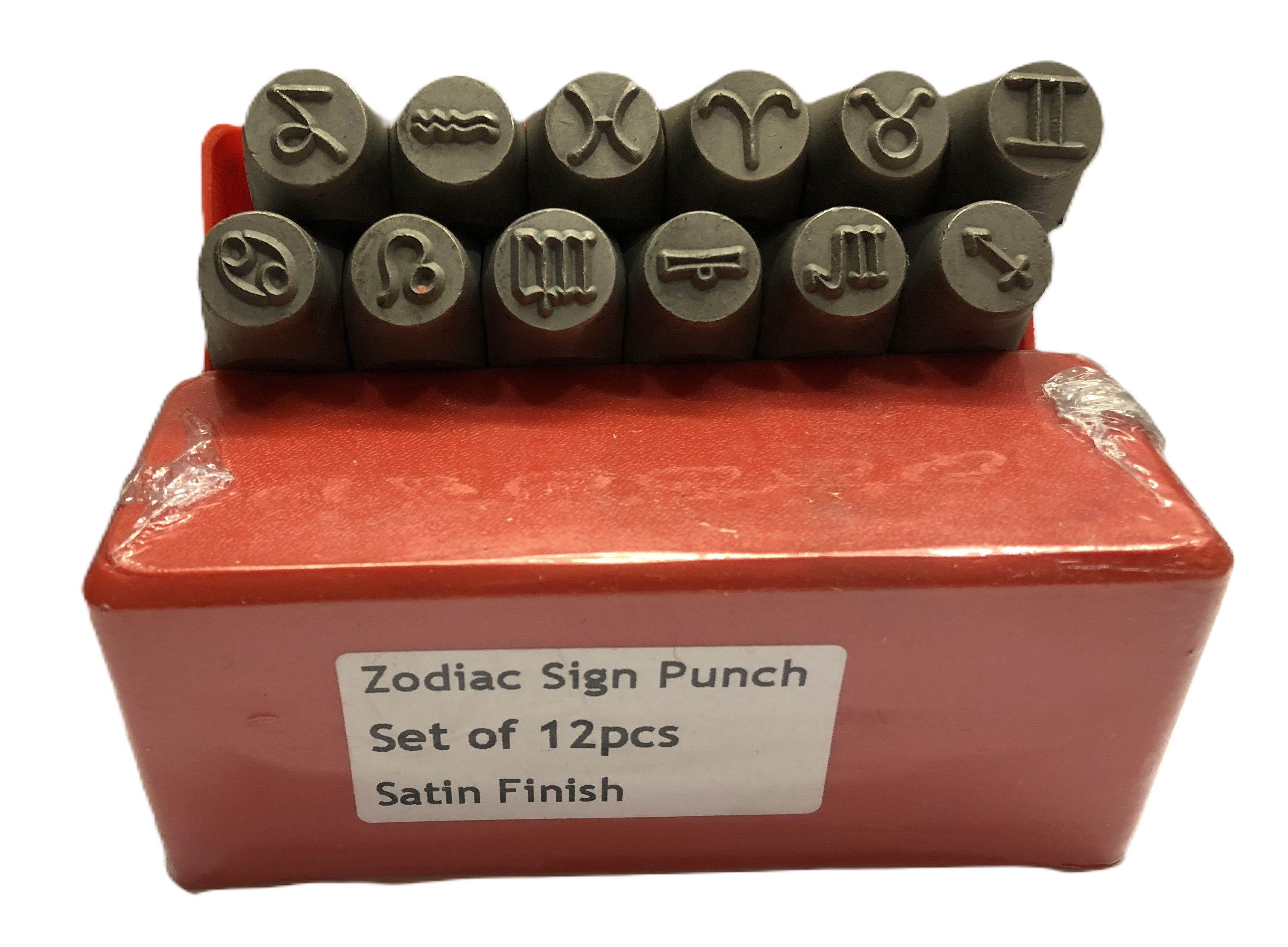 PARUU® Zodiac sign Punch Stamp 12 pc Set PR1021-12mm