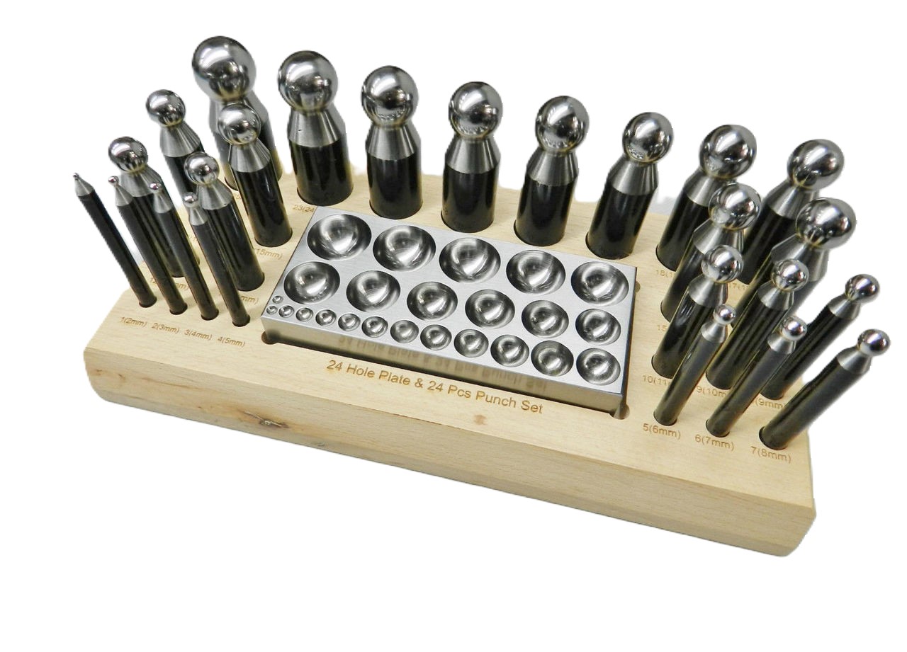 Paruu Doming Punch 24 and flat block set 25pc PR1027