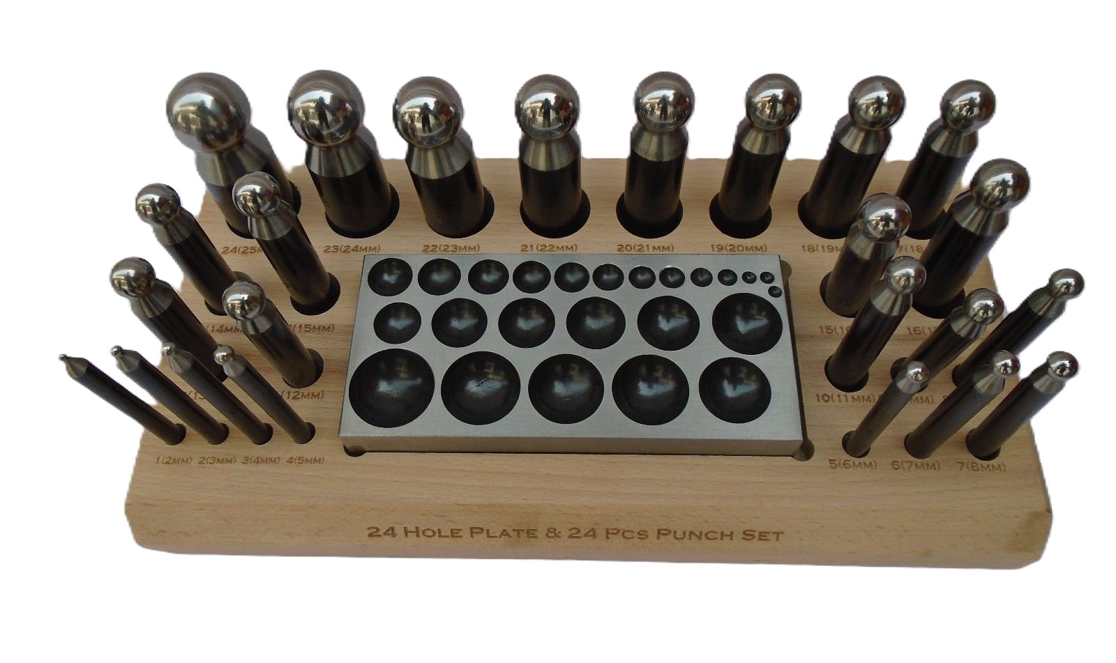 Paruu Doming Punch 24 and flat block set 25pc PR1027