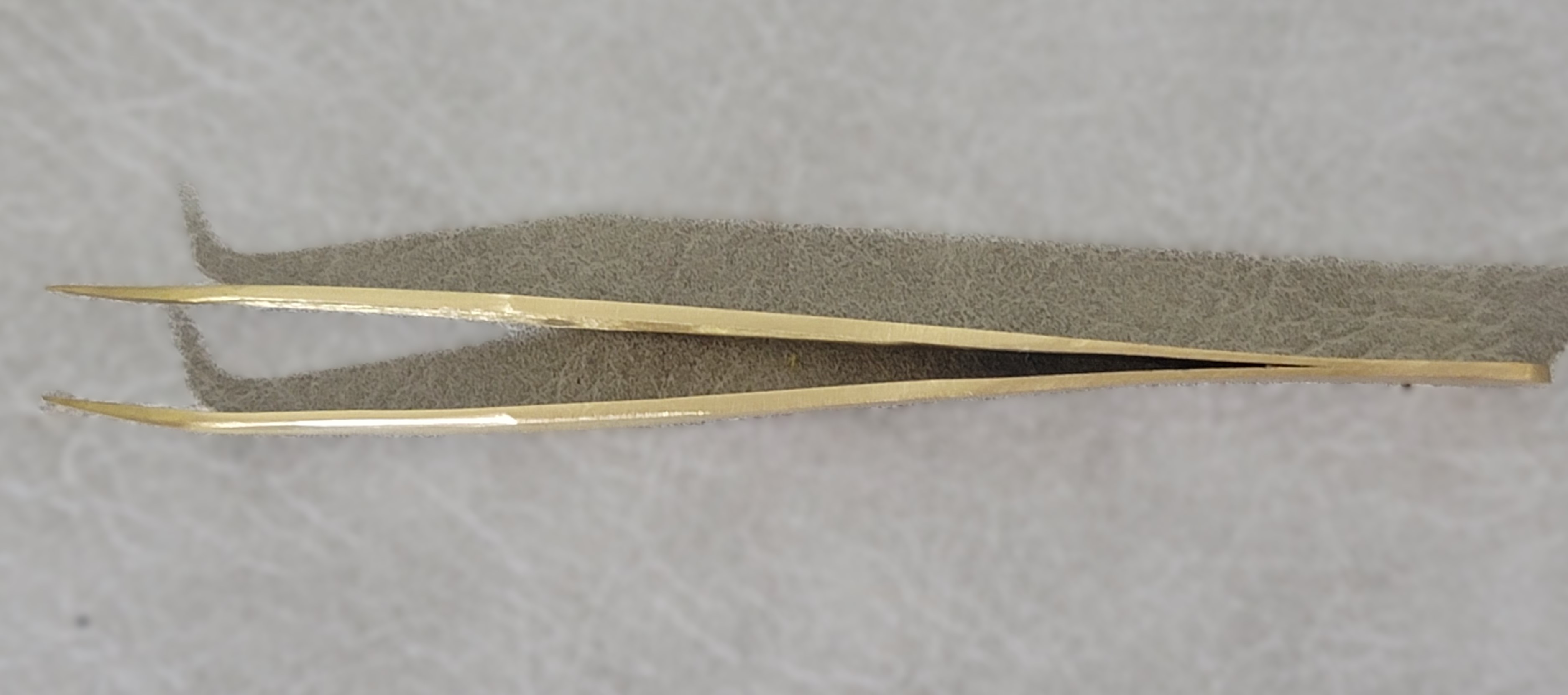 Brass Curved Tweezers #7, 125mm, Anti-Magnetic for Jewelers Watch Repair