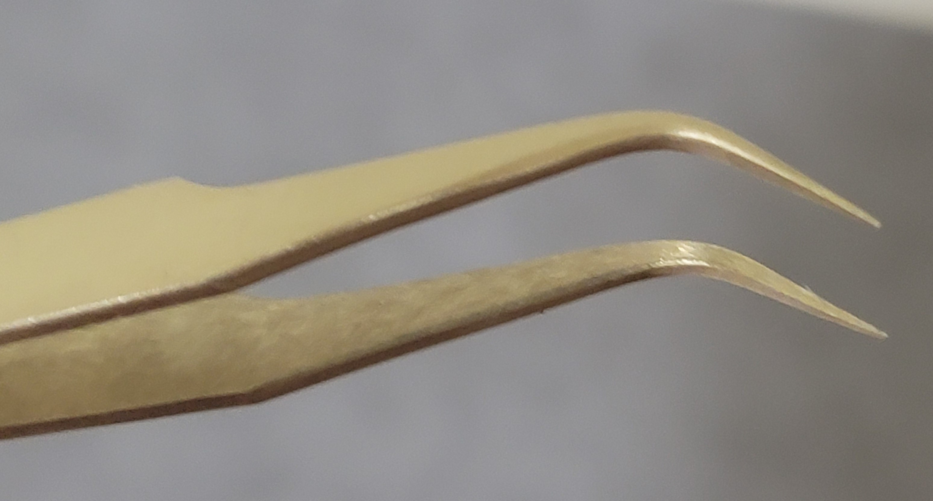 Brass Curved Tweezers #7, 125mm, Anti-Magnetic for Jewelers Watch Repair