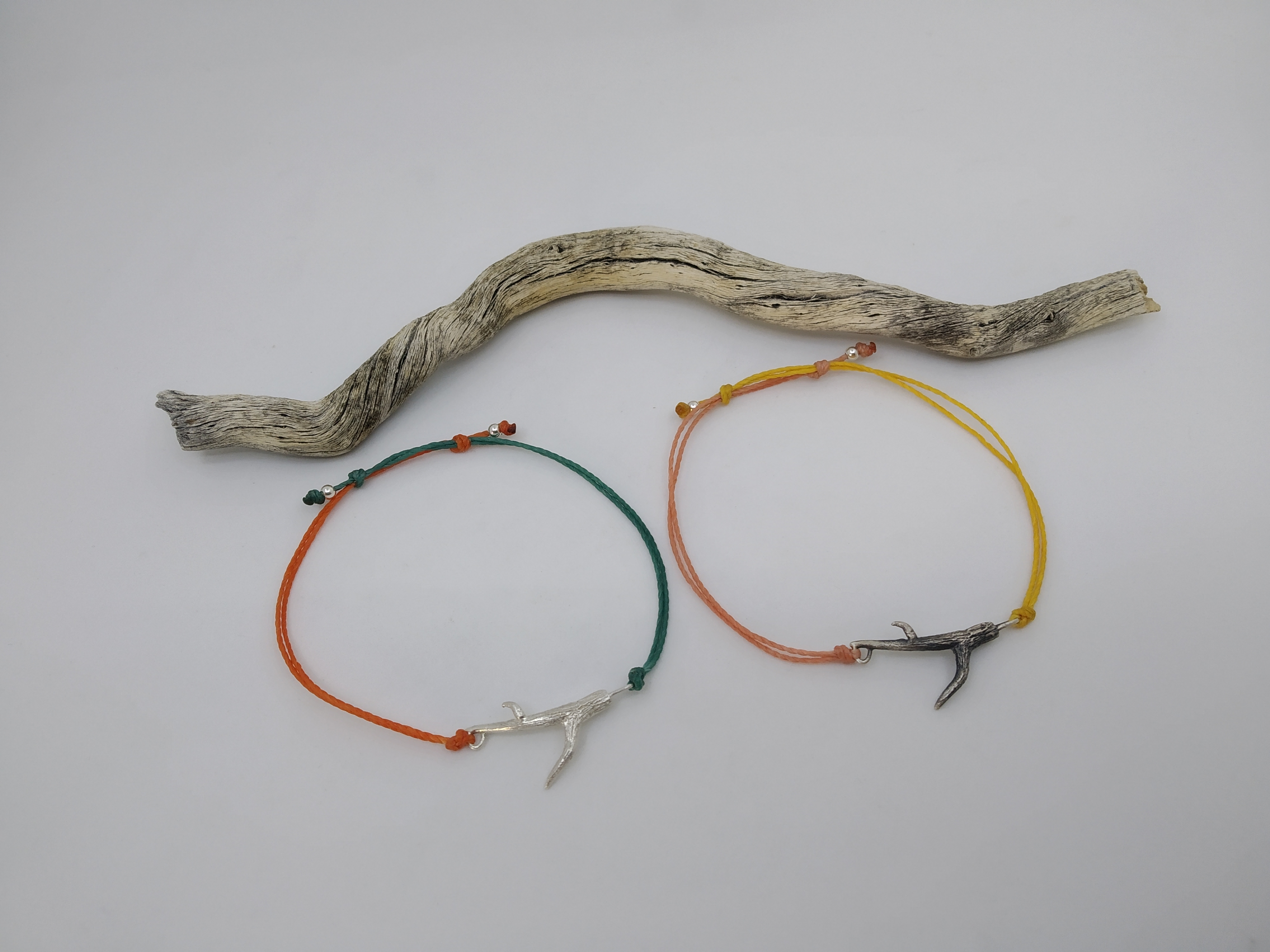 Pulsera de rama de plata