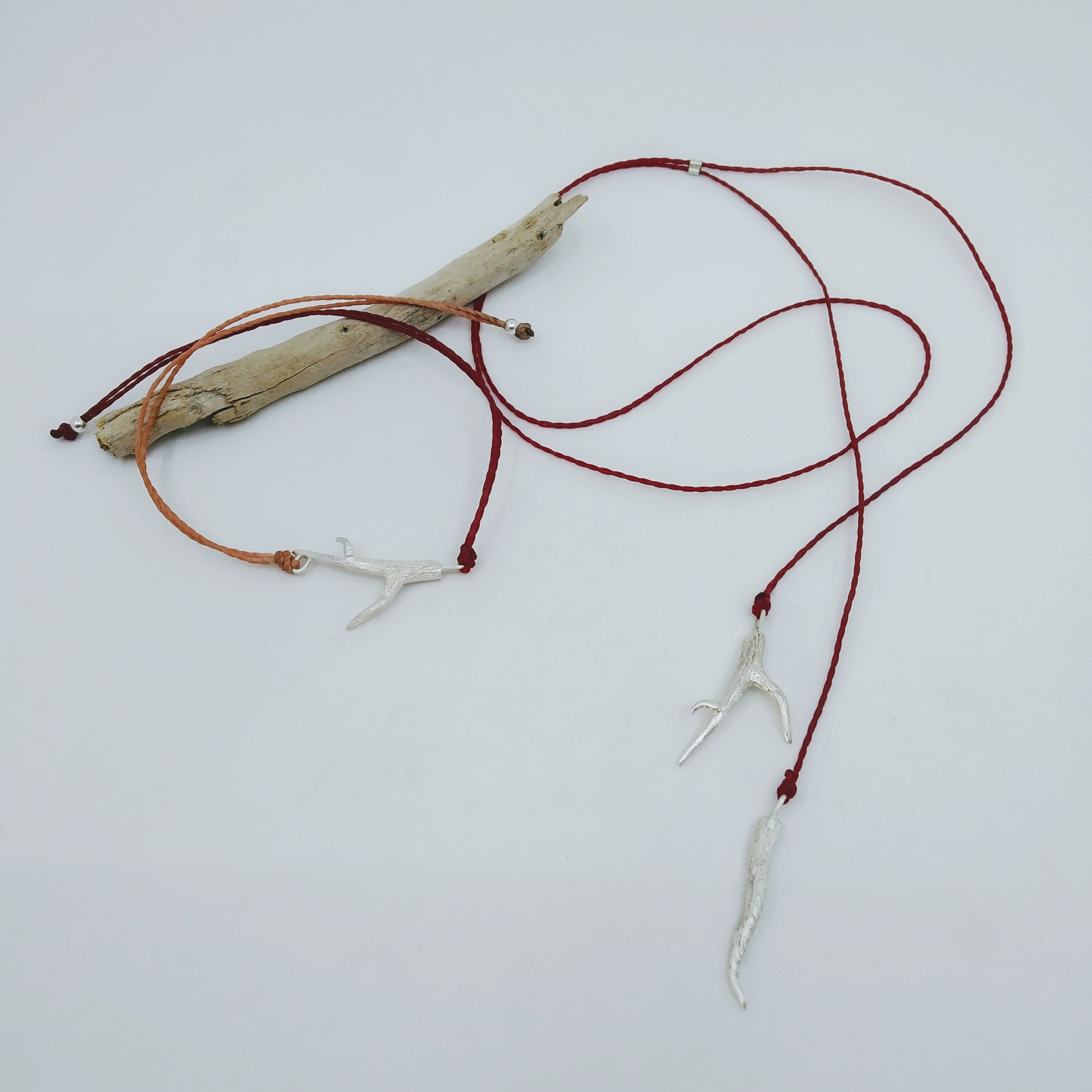 Pulsera de rama de plata