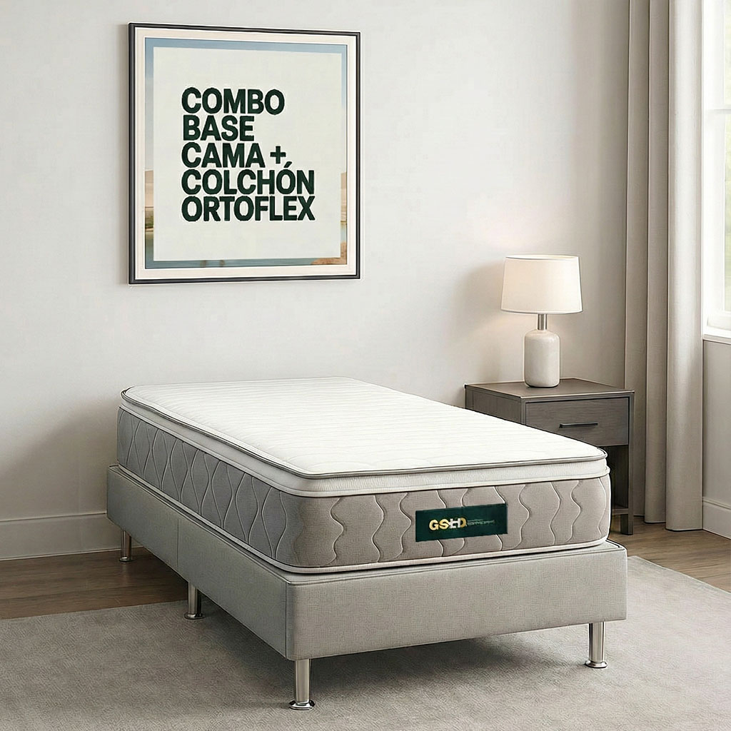 Combo Colchón + Base Cama 100 x 190