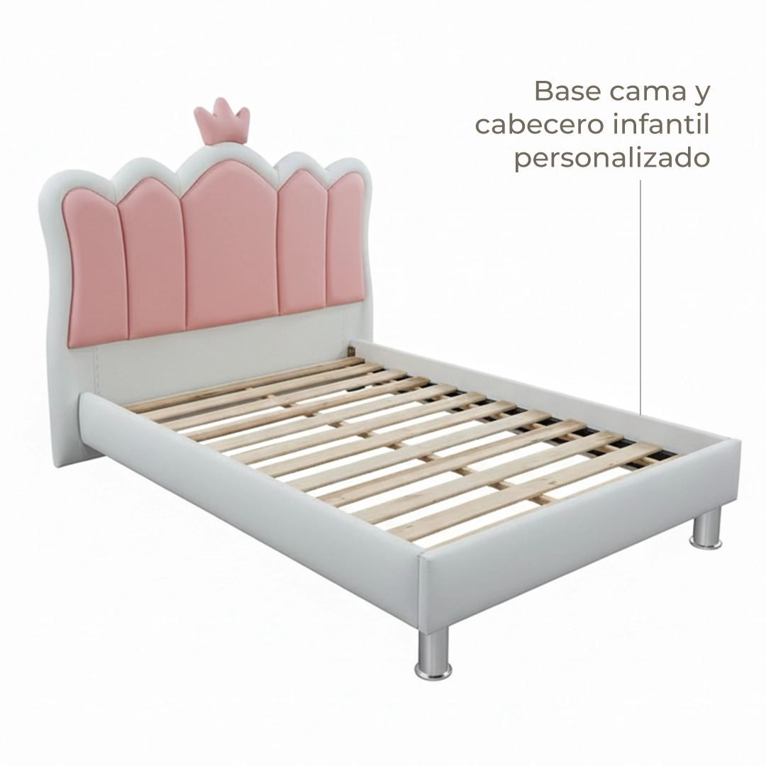 Combo Infantil Colchón + Base Cama + Cabecero 100 x 190