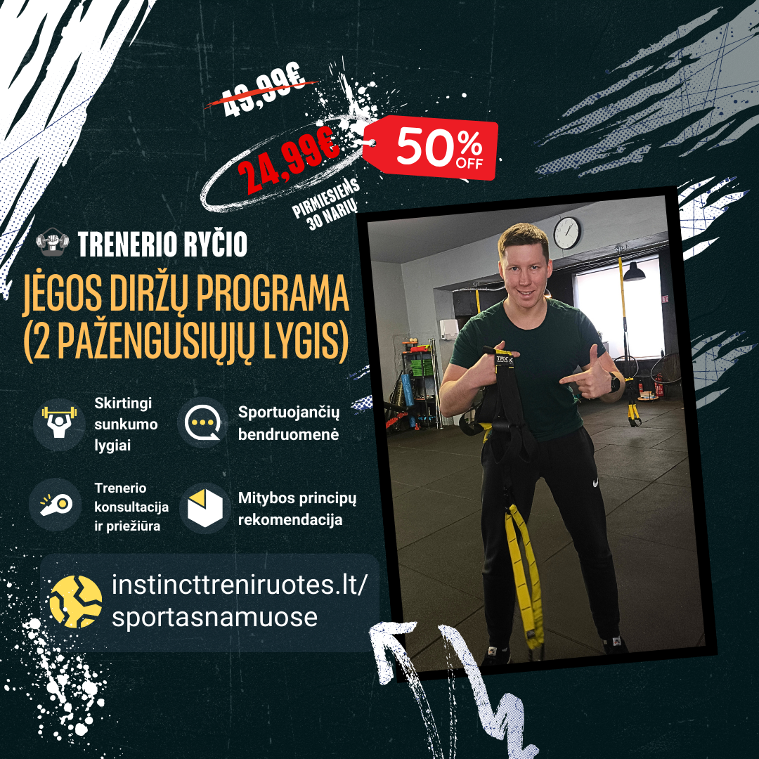 Jėgos diržų programa (2 pažengusiųjų lygis)