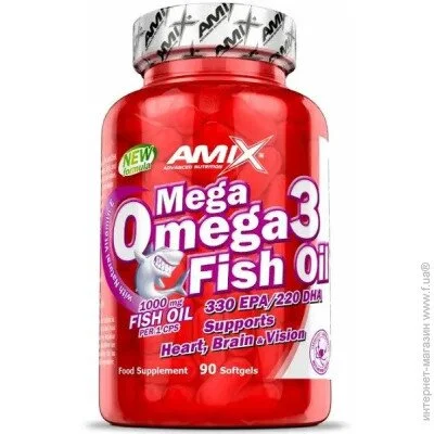 ​Amix Mega Omega 3 Fish Oil 1000 mg