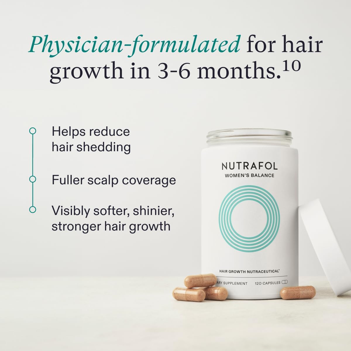 Nutrafol Women's Balance Hair Growth Supplements,