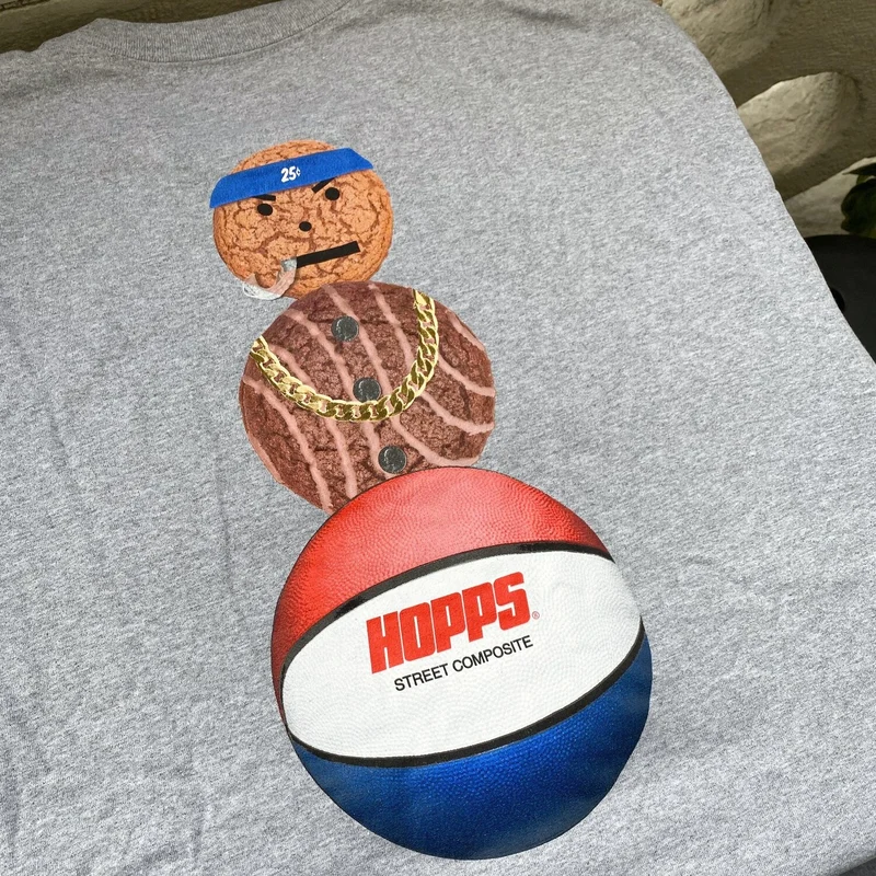 HOPPS x Quartersnacks Snackman póló - szürke