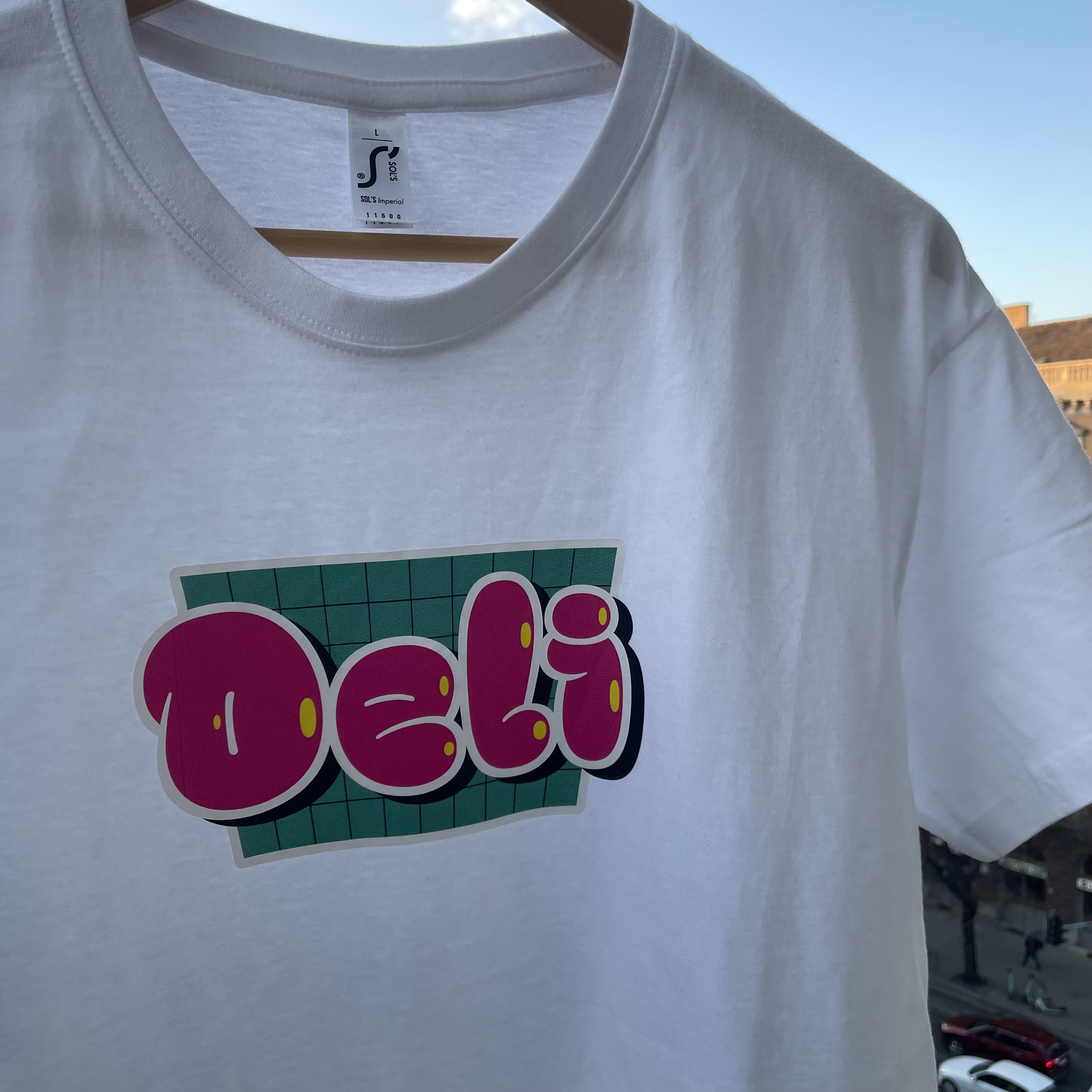 Deli - ninetees póló - fehér