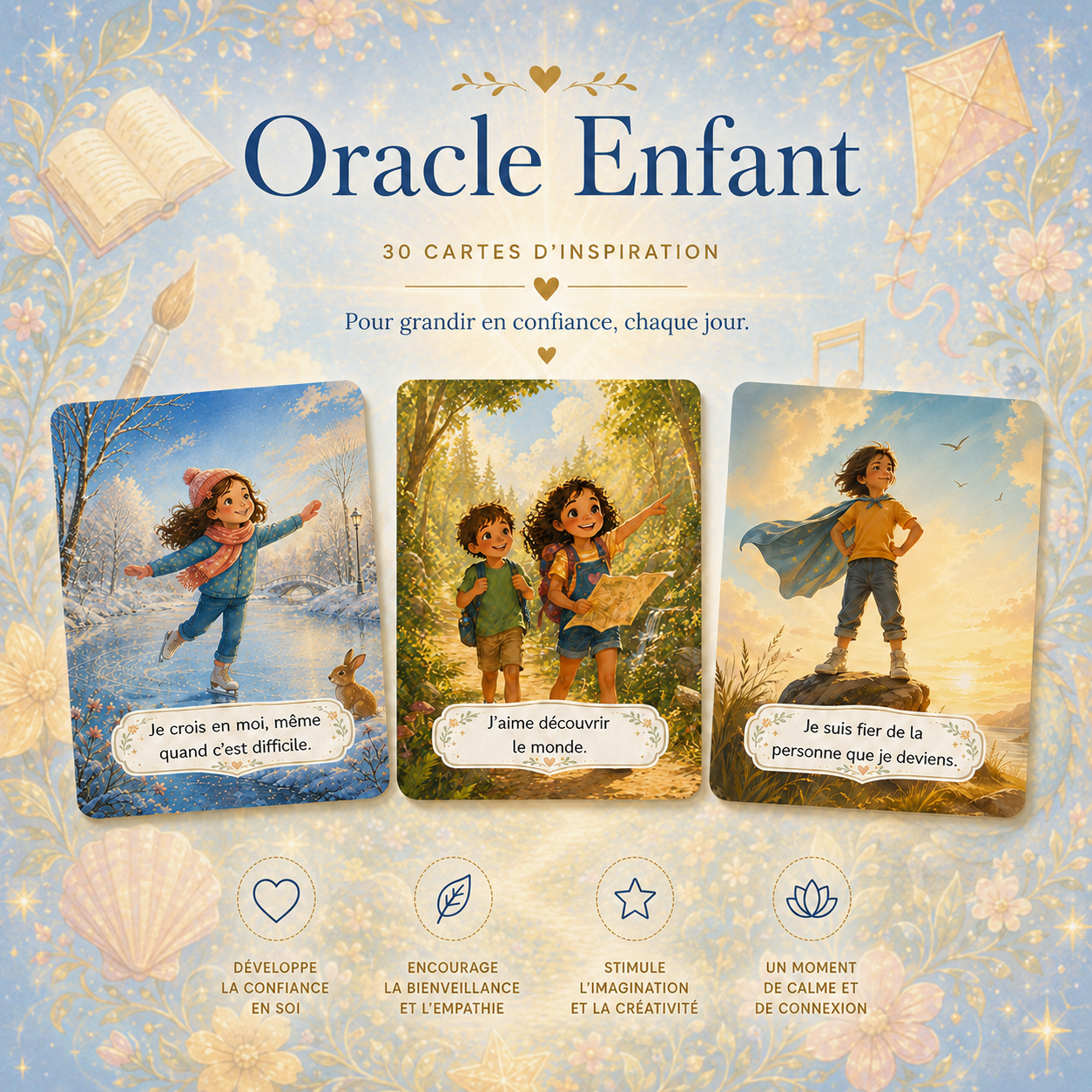 Oracle enfant – 30 cartes d’affirmations positives