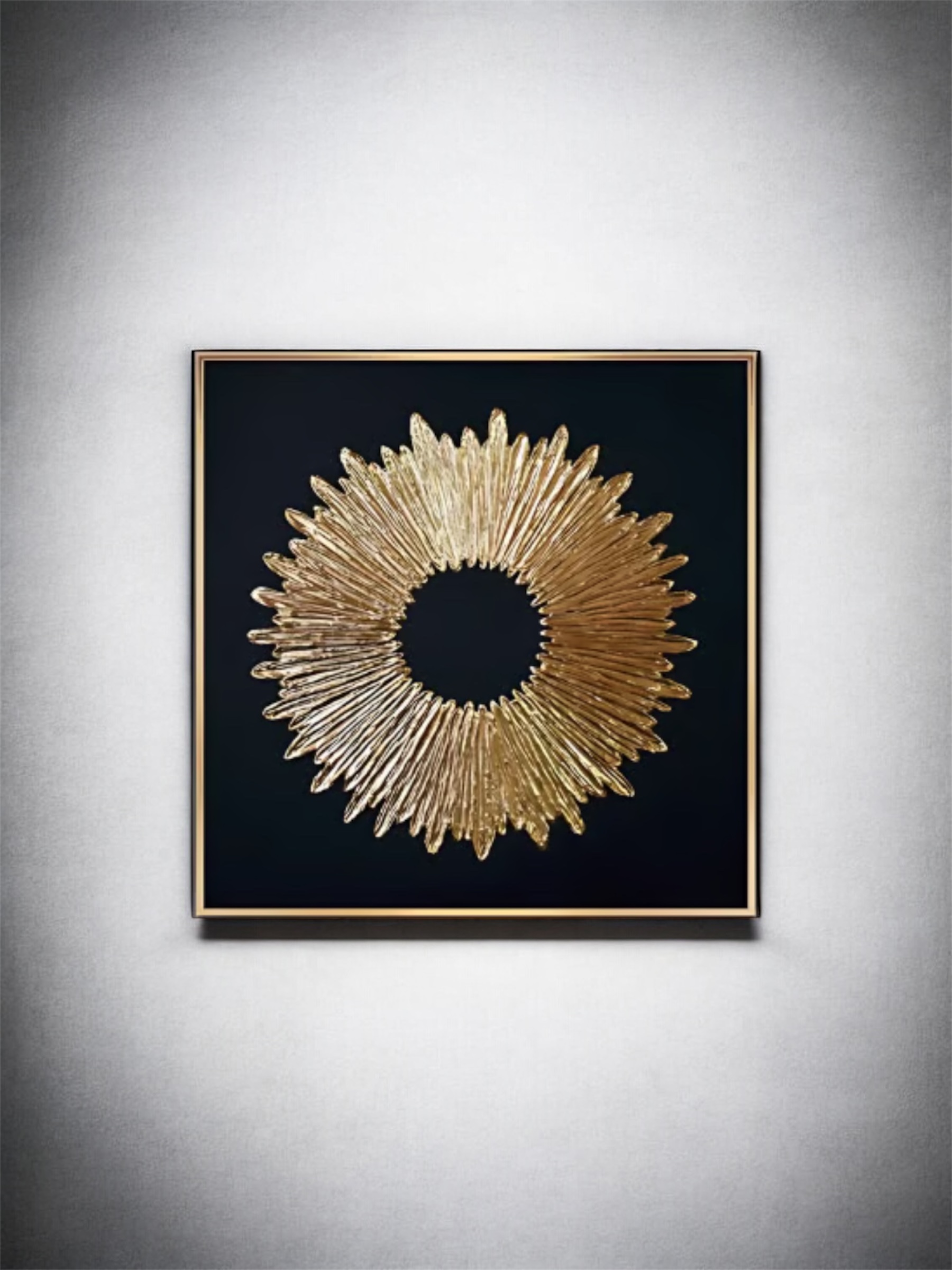 Gold Sunburst Wall Metal PANEL