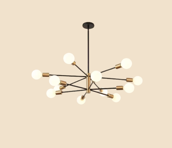 Modern Sputnik Chandelier 12 Blub