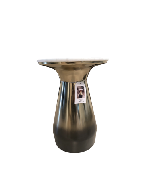 Modern Metallic Accent Table