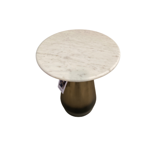 Modern Metallic Accent Table