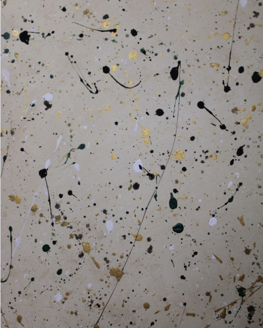 Abstract Splatter Art Canvas