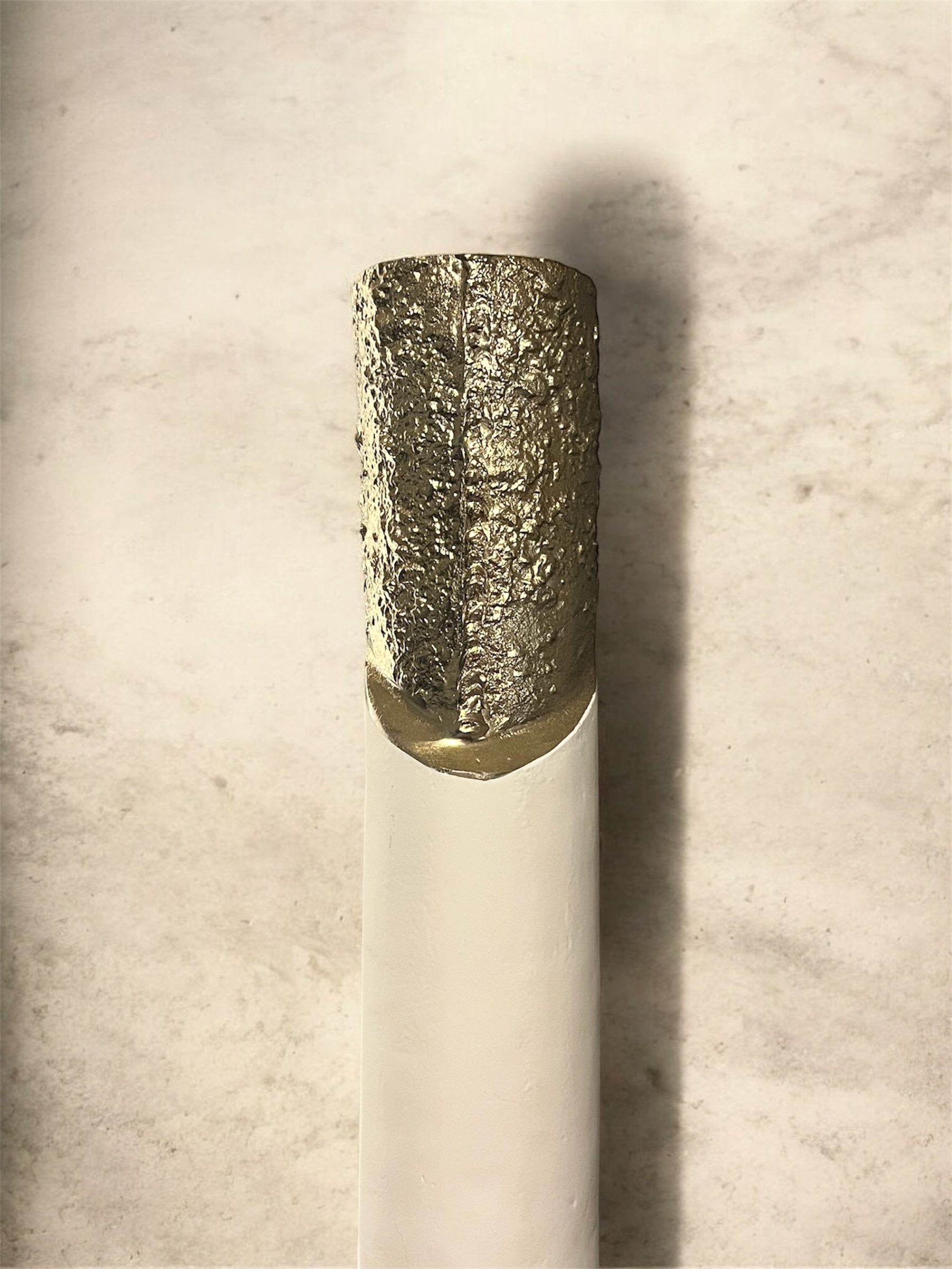 Gold-Trimmed Ceramic Vase