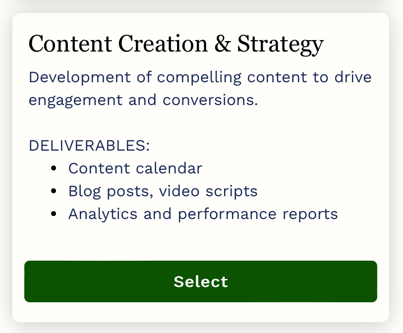 Content Creation & Strategy 