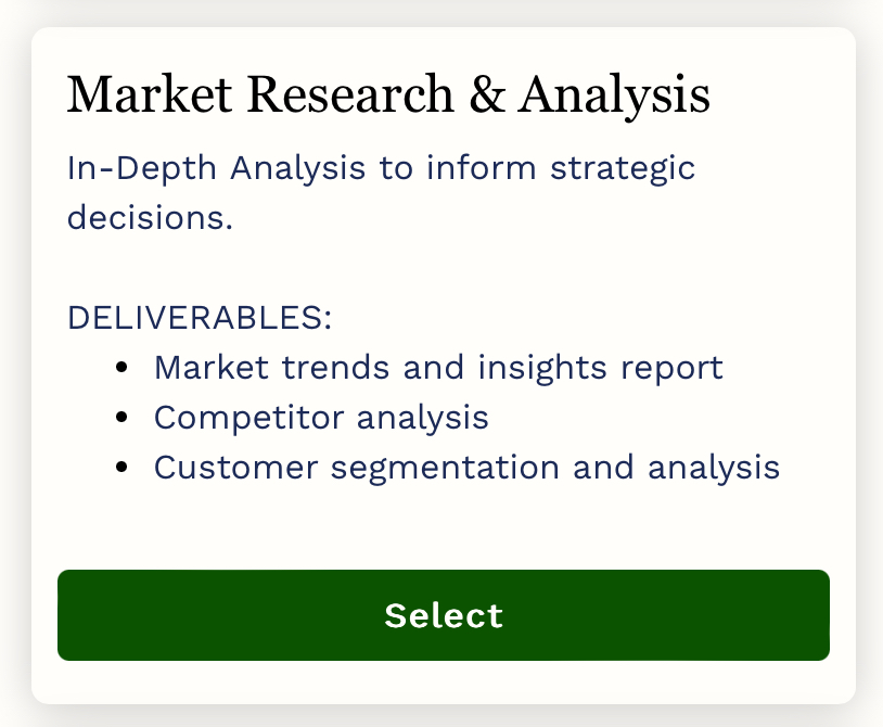 Market Research & Analysis