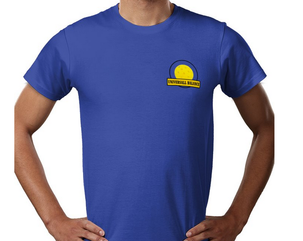 Universall Balane LET'S GO Pickleball Blue logo t-shirt