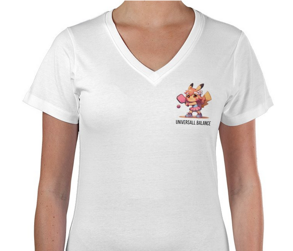 UNIVERSALL BALANCE Graphic v-neck t-shirt