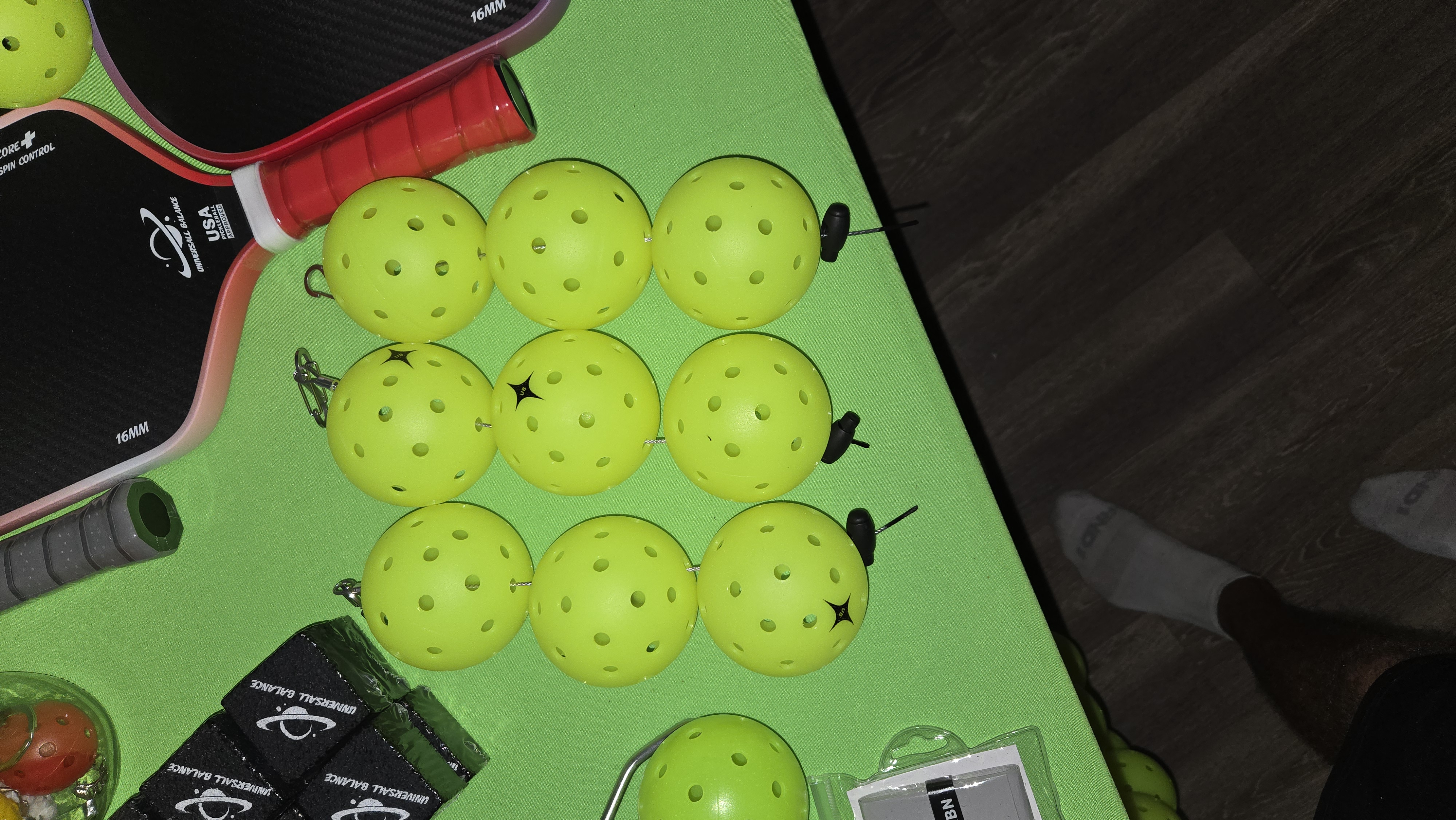 The Star40 String of Balls Yellow Franklin Style Balls 