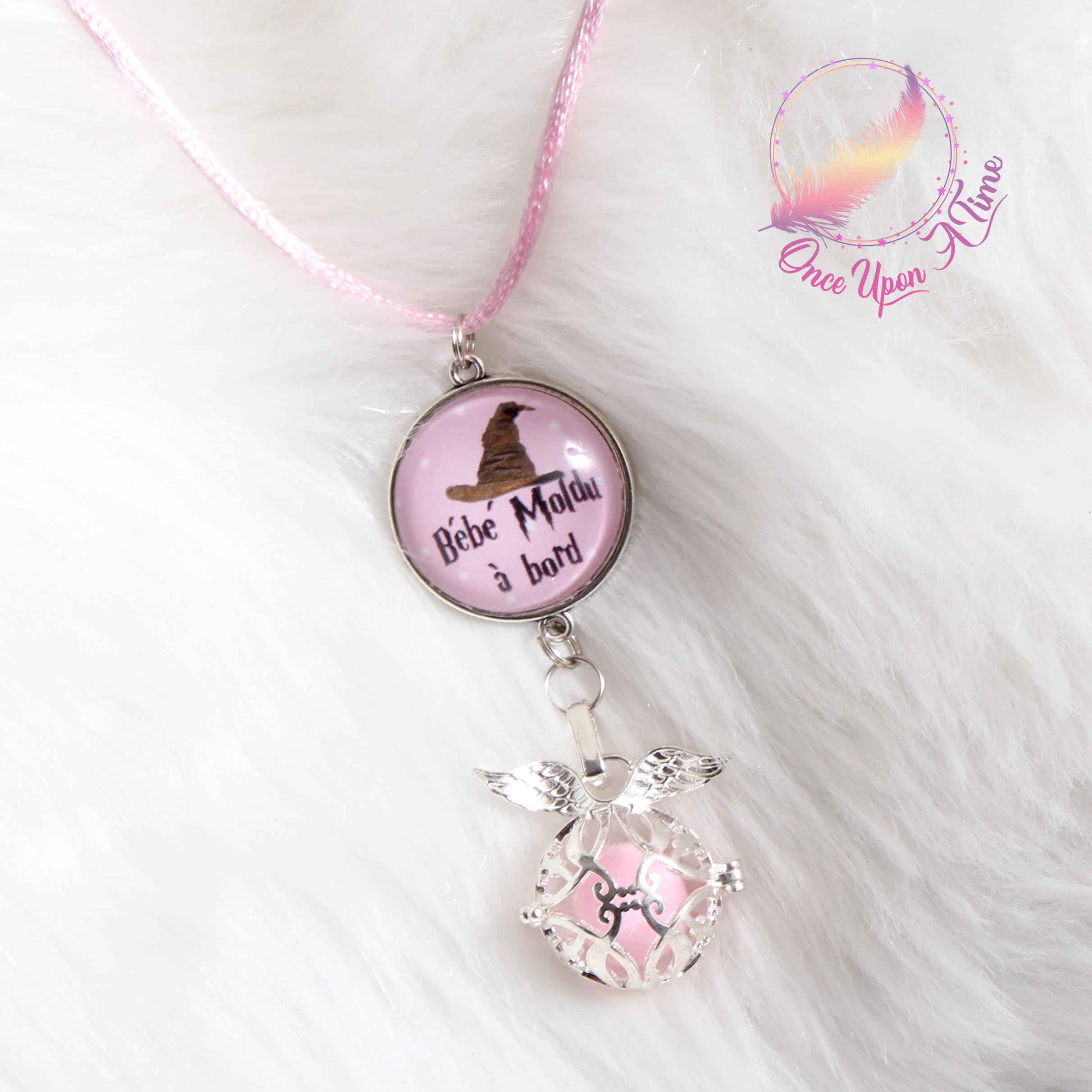 🧙‍♂️ Collier Bola de grossesse Harry Potter " Bébé Moldu à bord " ✨