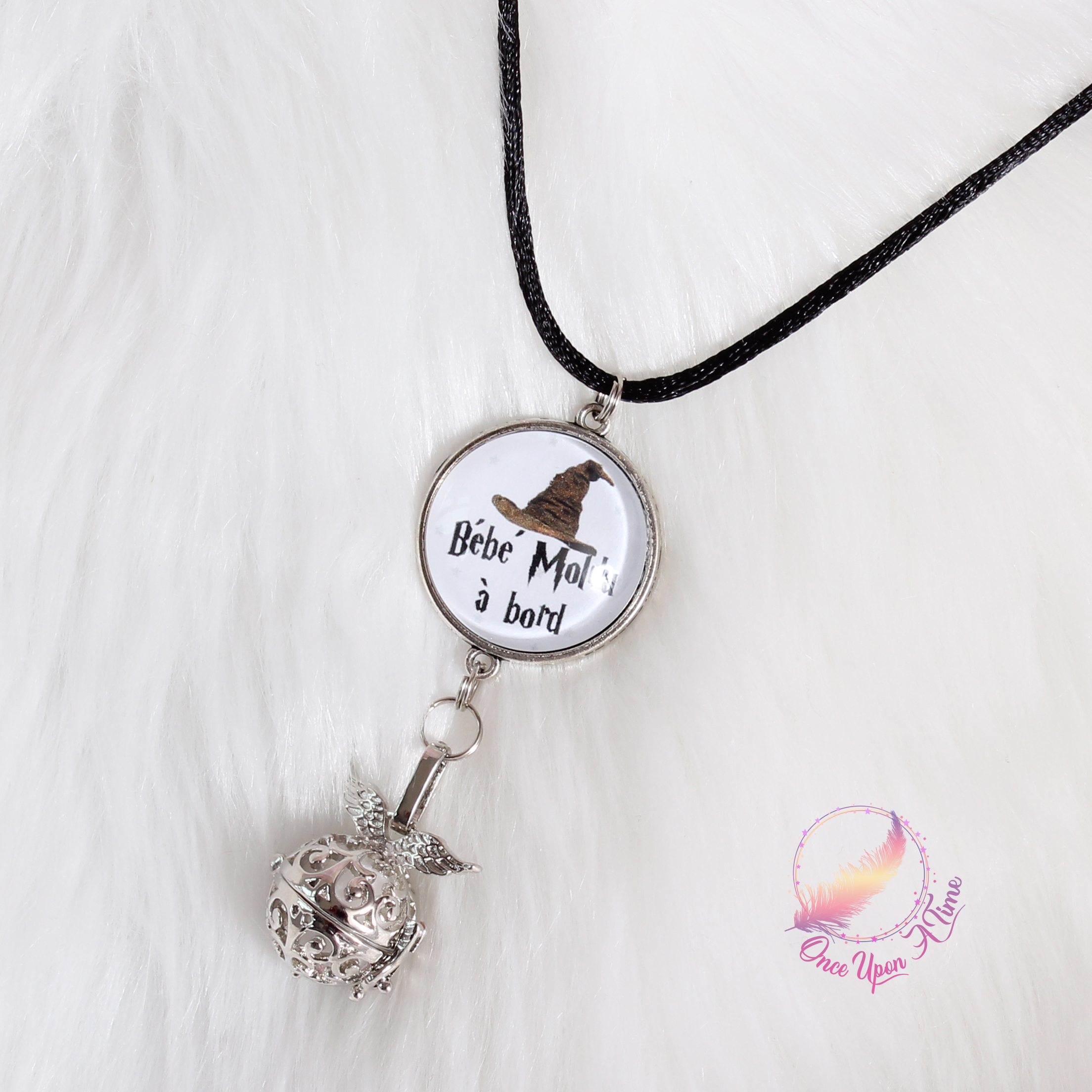 🧙‍♂️ Collier Bola de grossesse Harry Potter " Bébé Moldu à bord " ✨