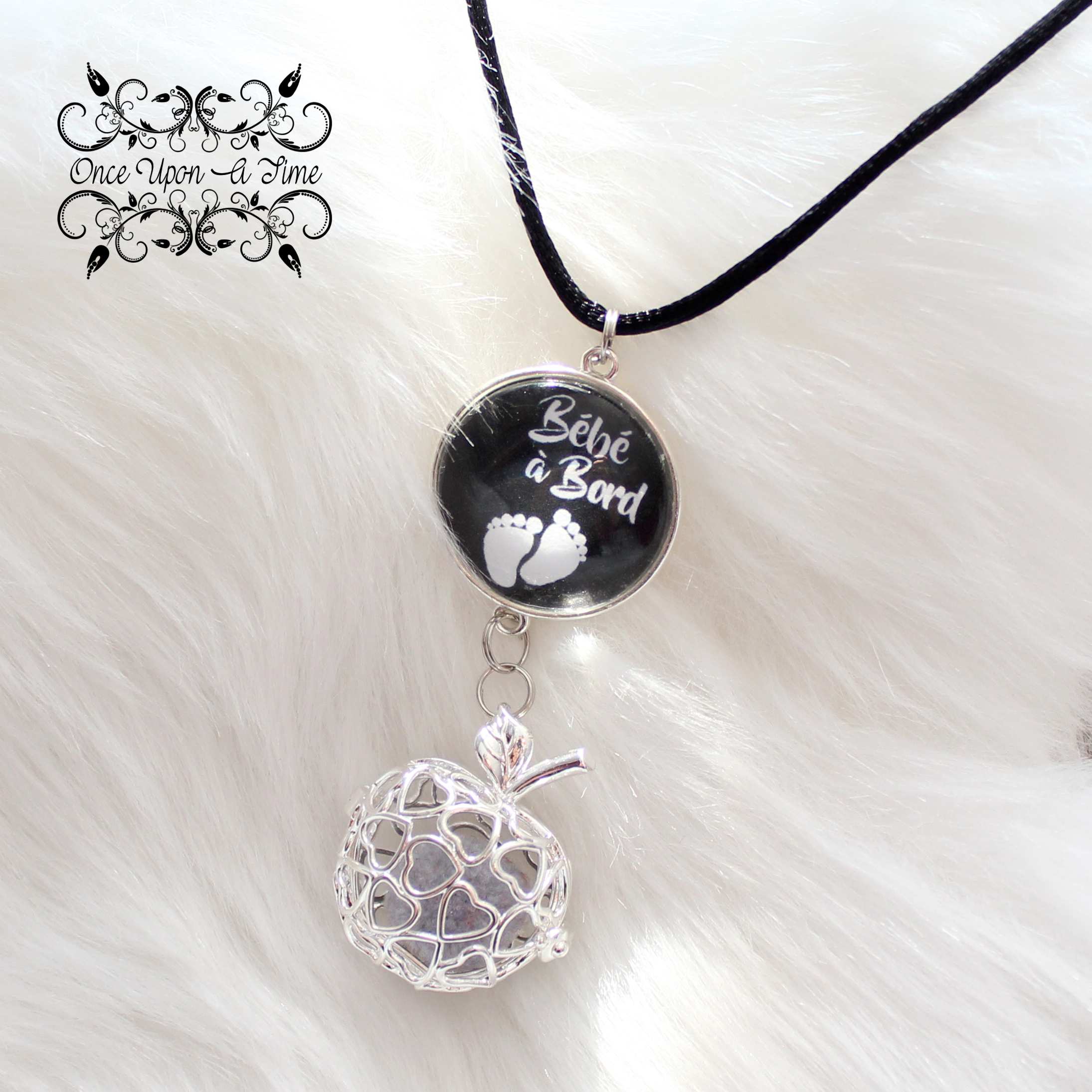 🤰Collier Bola de grossesse "Bébé à bord" ✨
