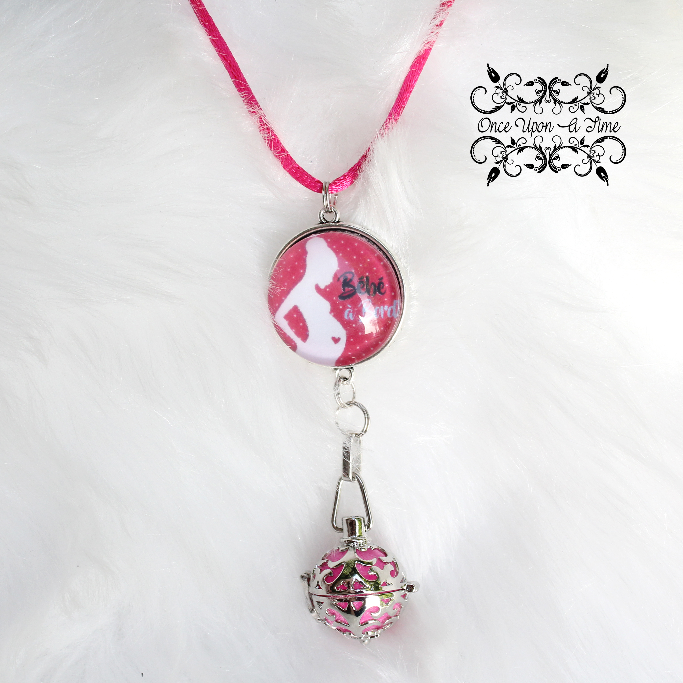🤰Collier Bola de grossesse " Bébé bord " ✨