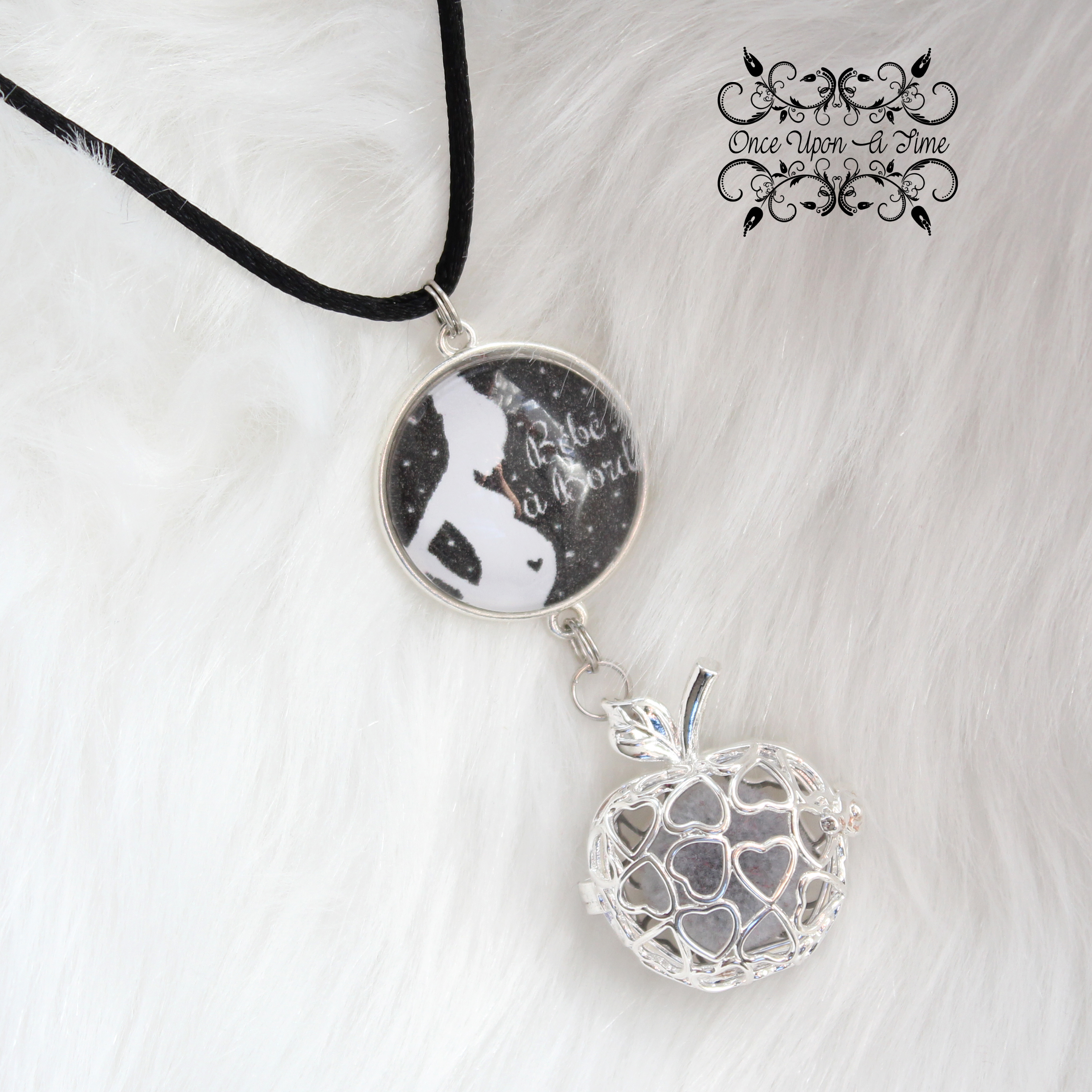 🤰Collier Bola de grossesse " Bébé bord " ✨