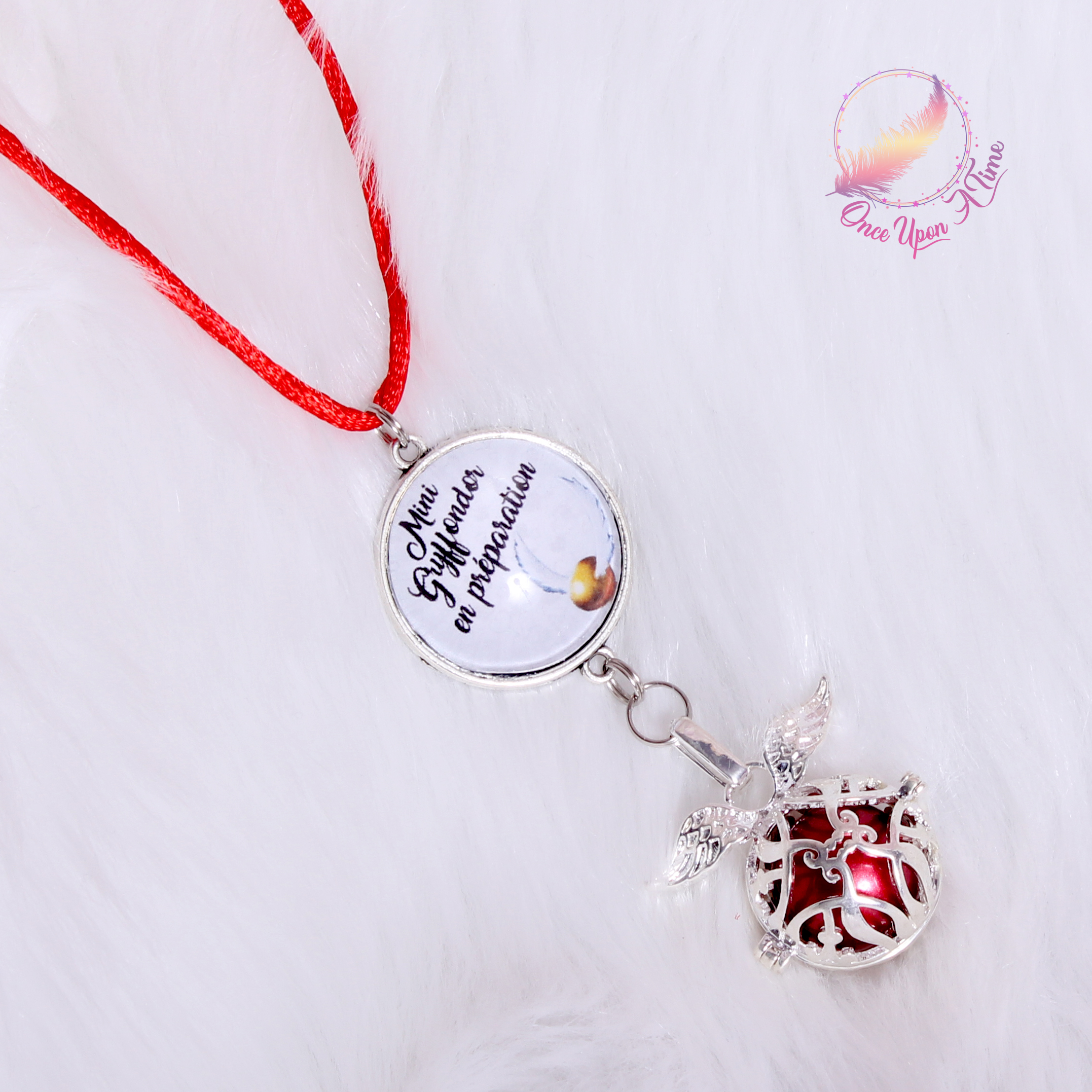 🤰Collier Bola de grossesse Harry Potter " Mini Gryffondor en préparation " ✨