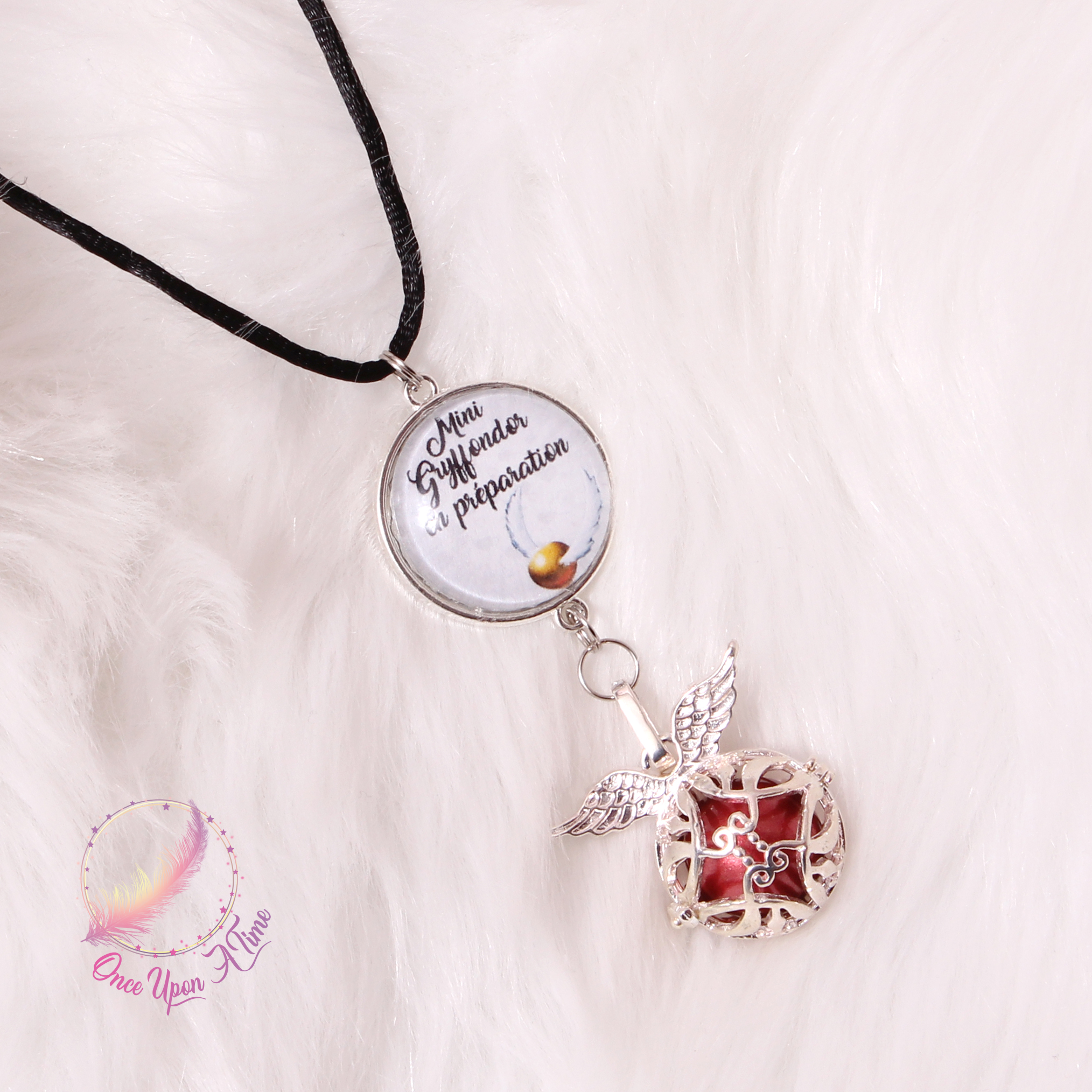 🤰Collier Bola de grossesse Harry Potter " Mini Gryffondor en préparation " ✨