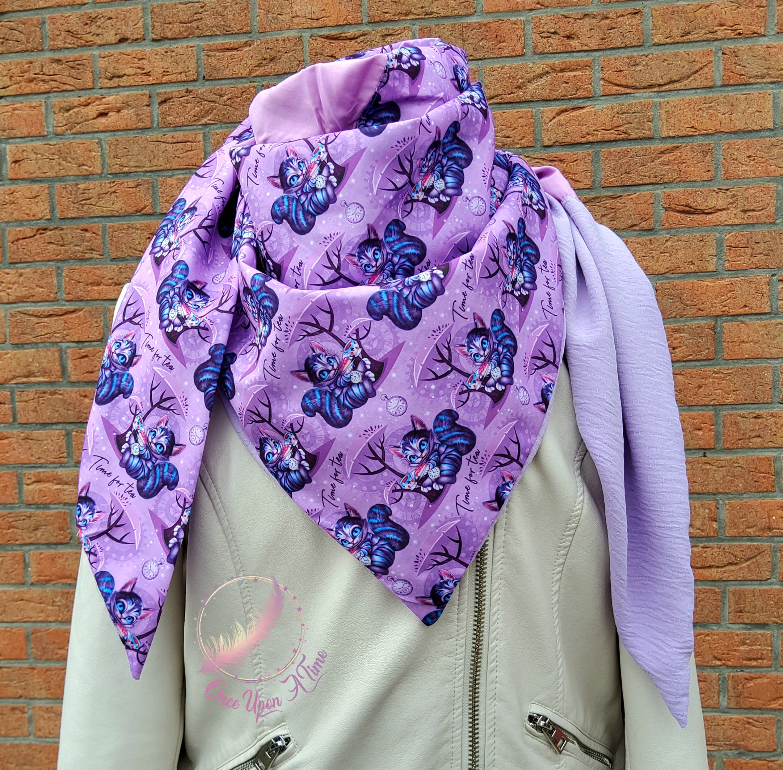 🌷☀️ Foulard léger printemps/été - Chat de Cheshire ☀️🌷