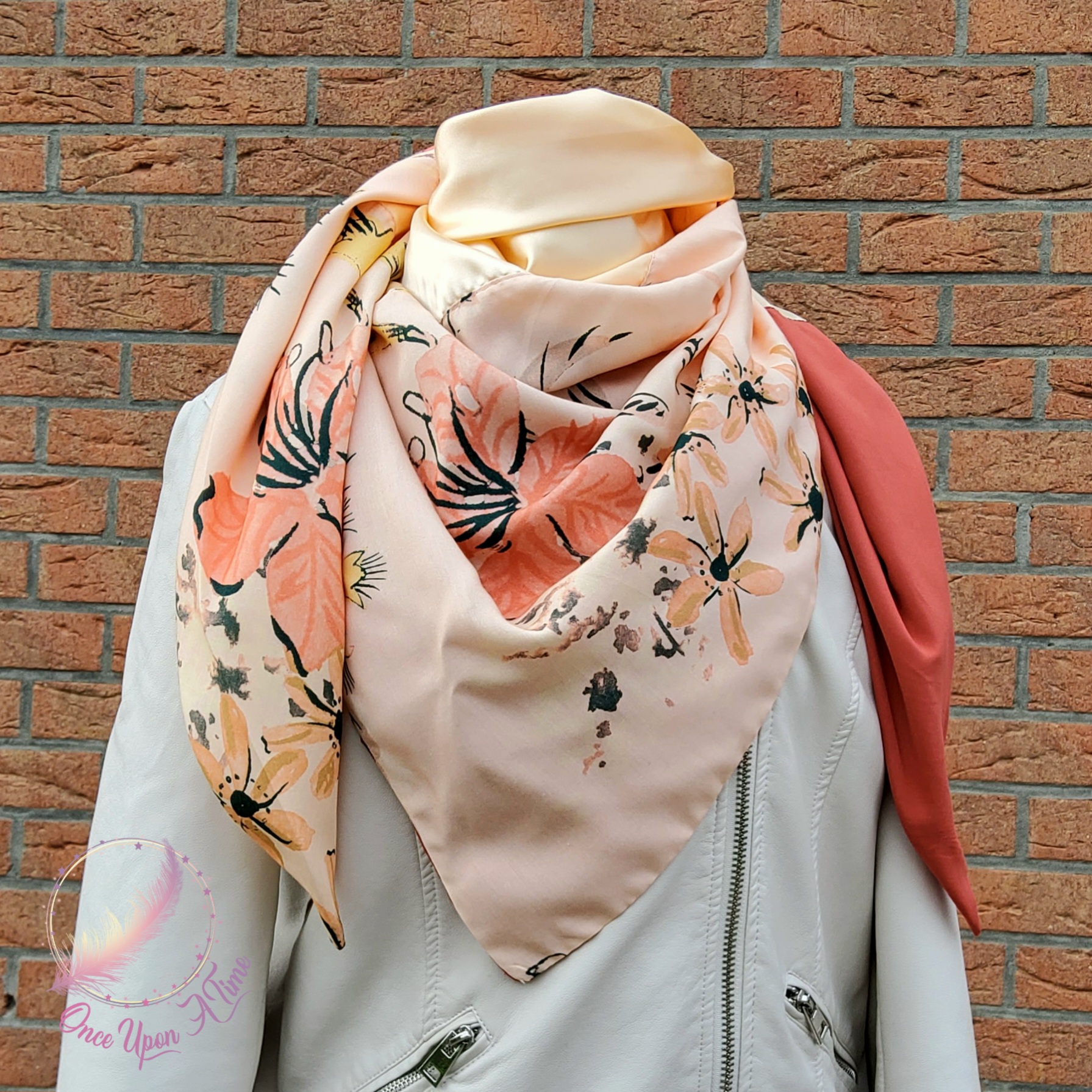 🌷☀️ Foulard léger printemps/été - Fleurs☀️🌷