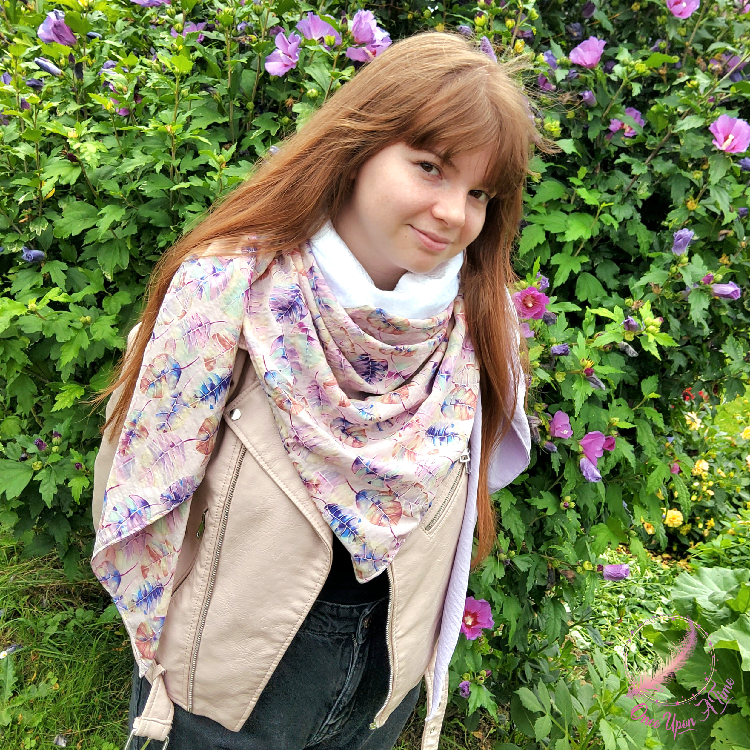 ❄️🍂 Foulard / Chèche femme et adolescent - Modèle Plumette 🍂❄️