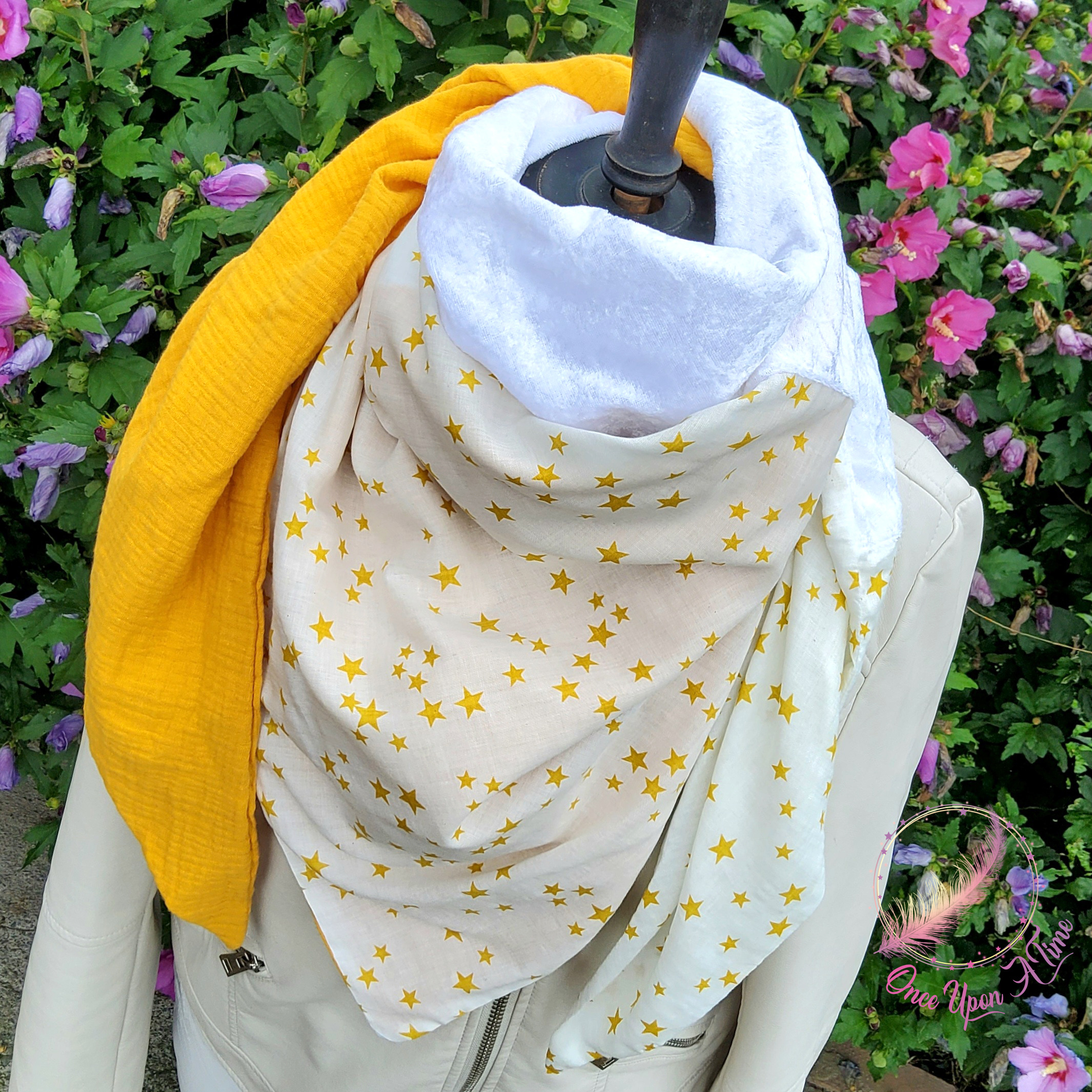 ❄️🍂 Foulard / Chèche femme et adolescent - Modèle Stars 🍂❄️