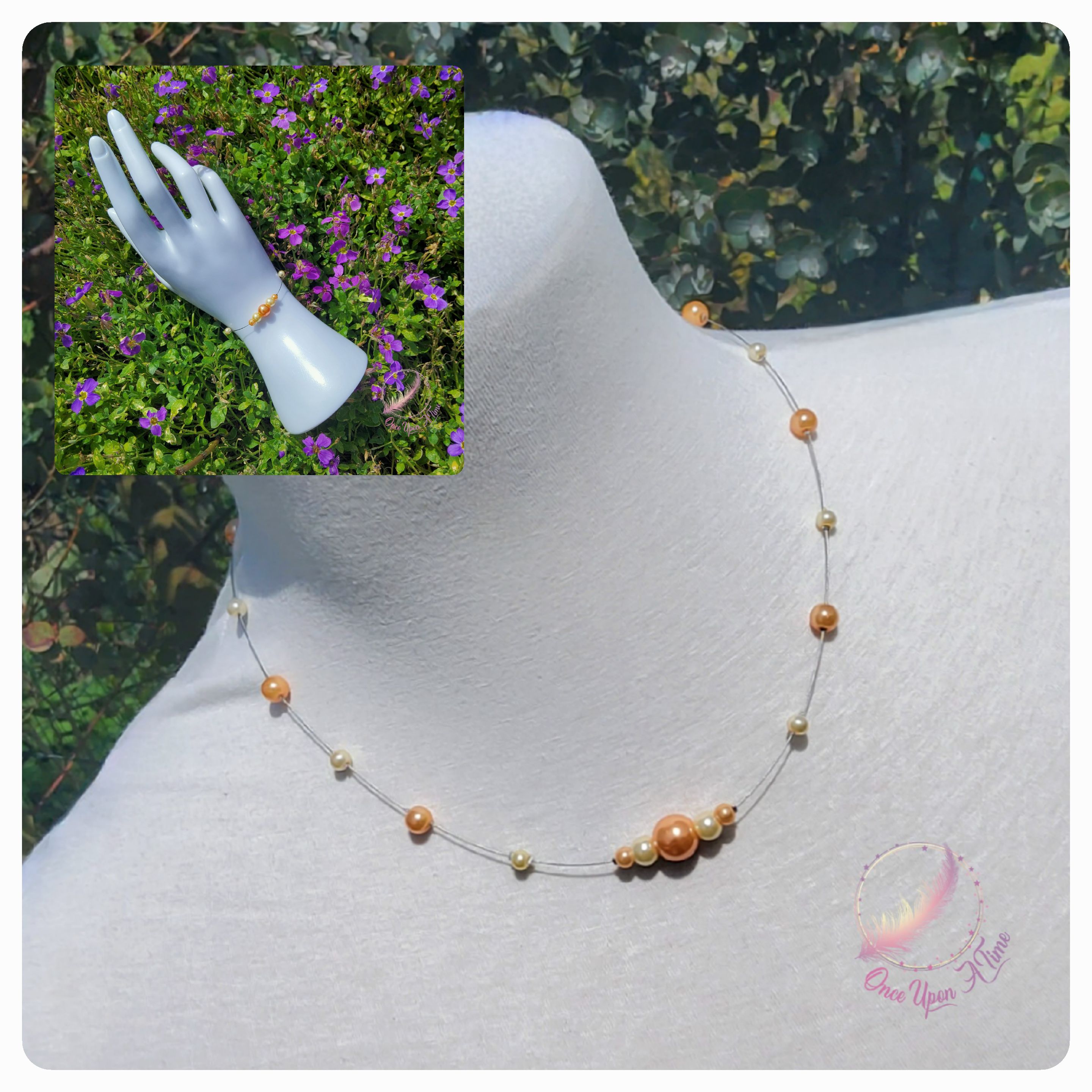 👰📿💍 Parure collier et bracelet pour cérémonie - Chic💍📿👰