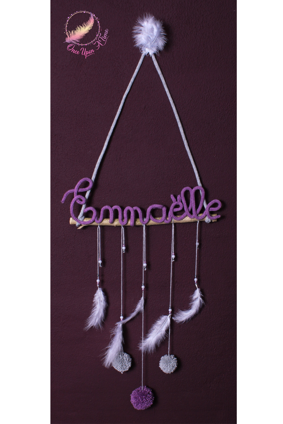 🌷 Décoration murale personnalisée - Tipi 🌺