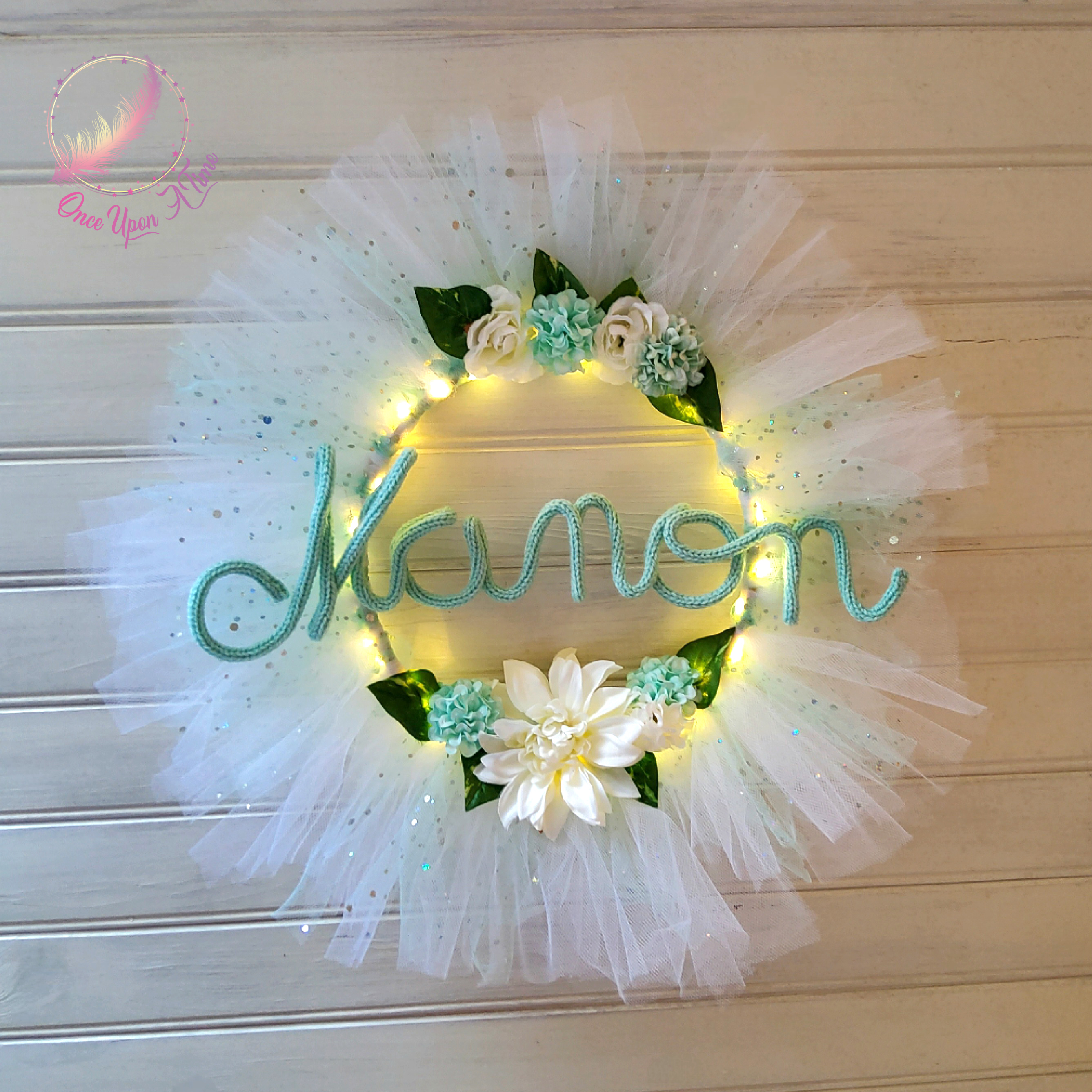 🌷 Décoration murale personnalisée - Avec lumières 🌺
