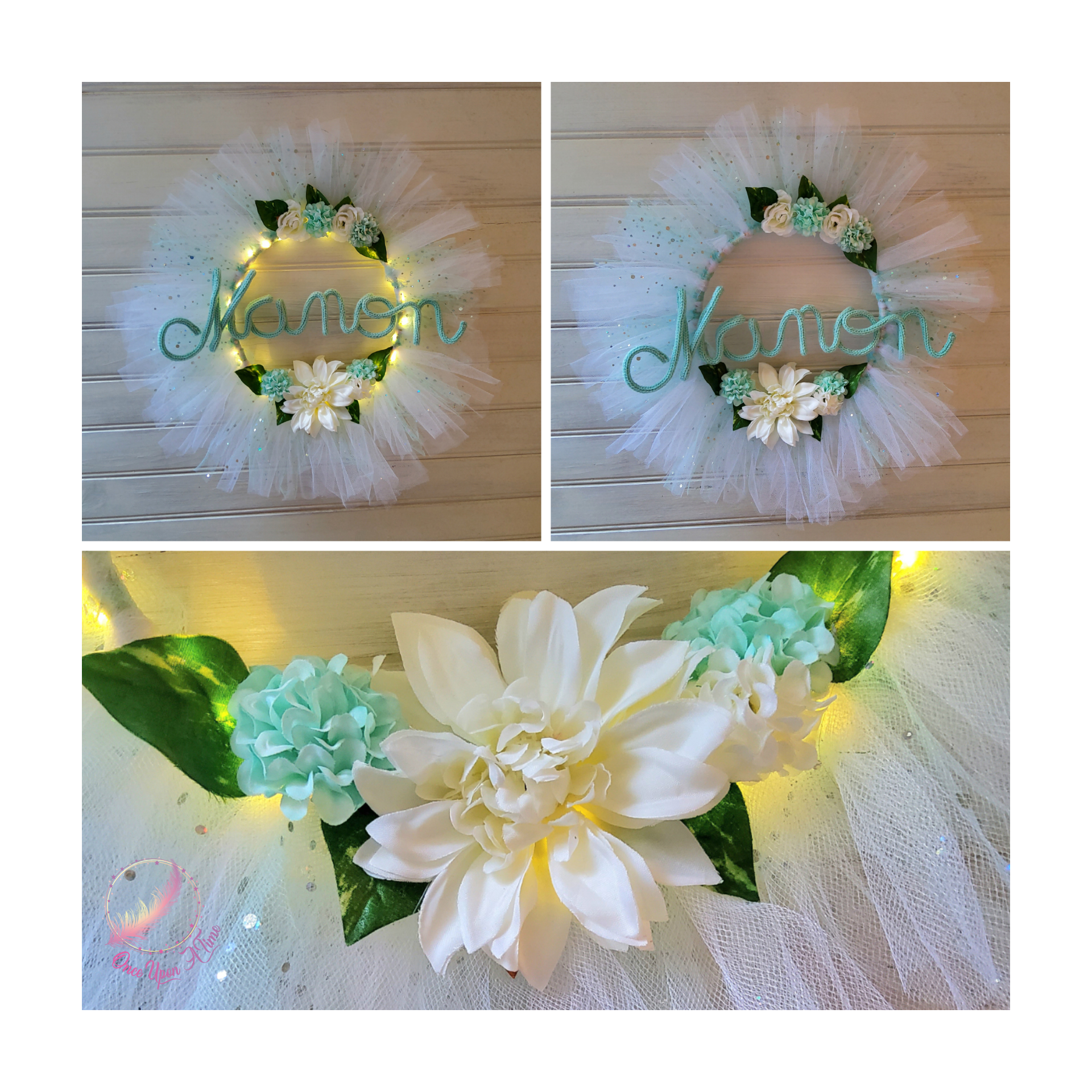 🌷 Décoration murale personnalisée - Avec lumières 🌺